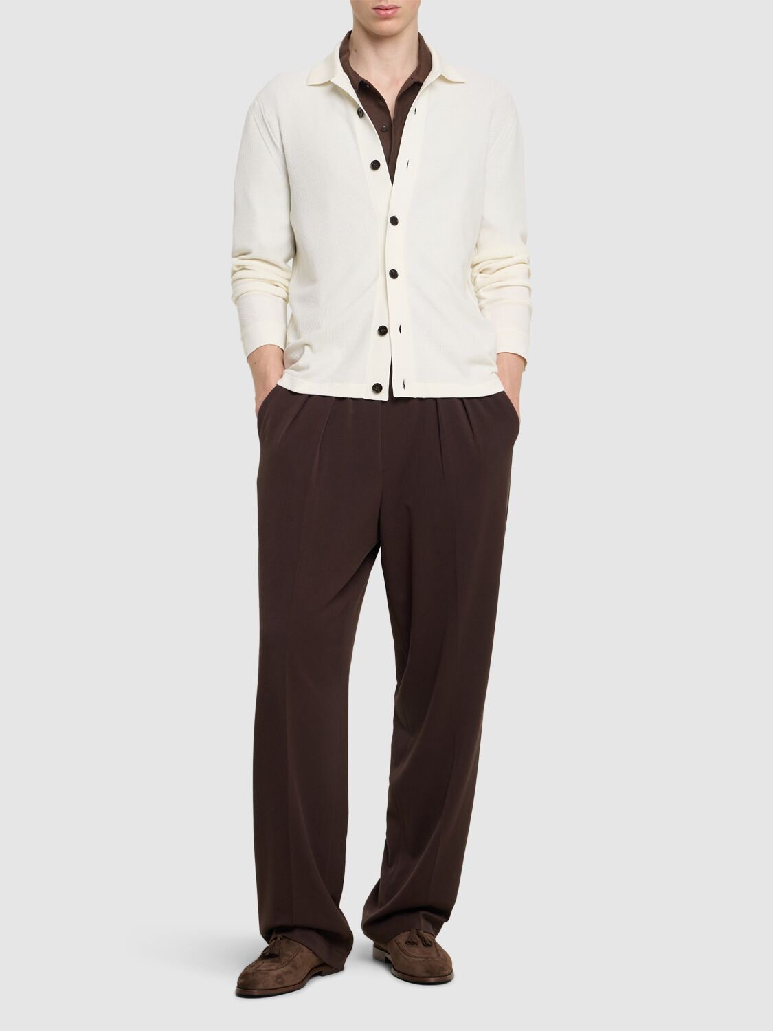 Shop Zegna Pure Wool Shirt In White