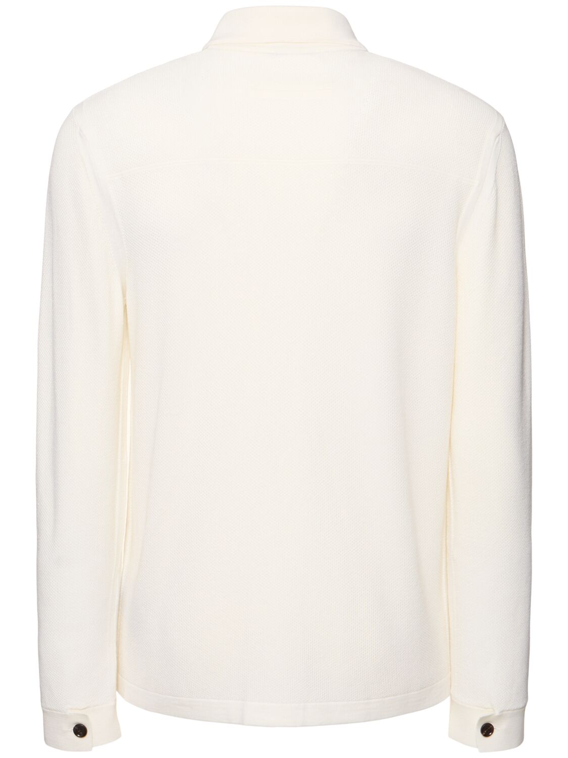 Shop Zegna Pure Wool Shirt In White