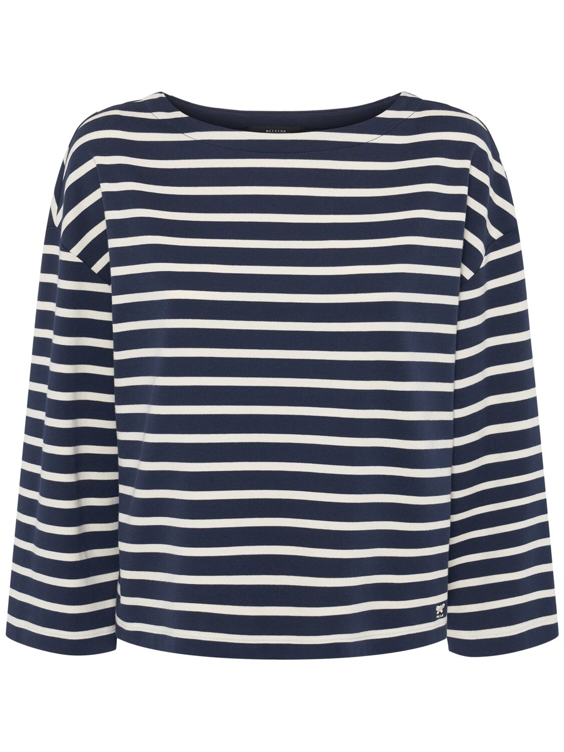Weekend Max Mara Campale Striped Cotton-jersey Top