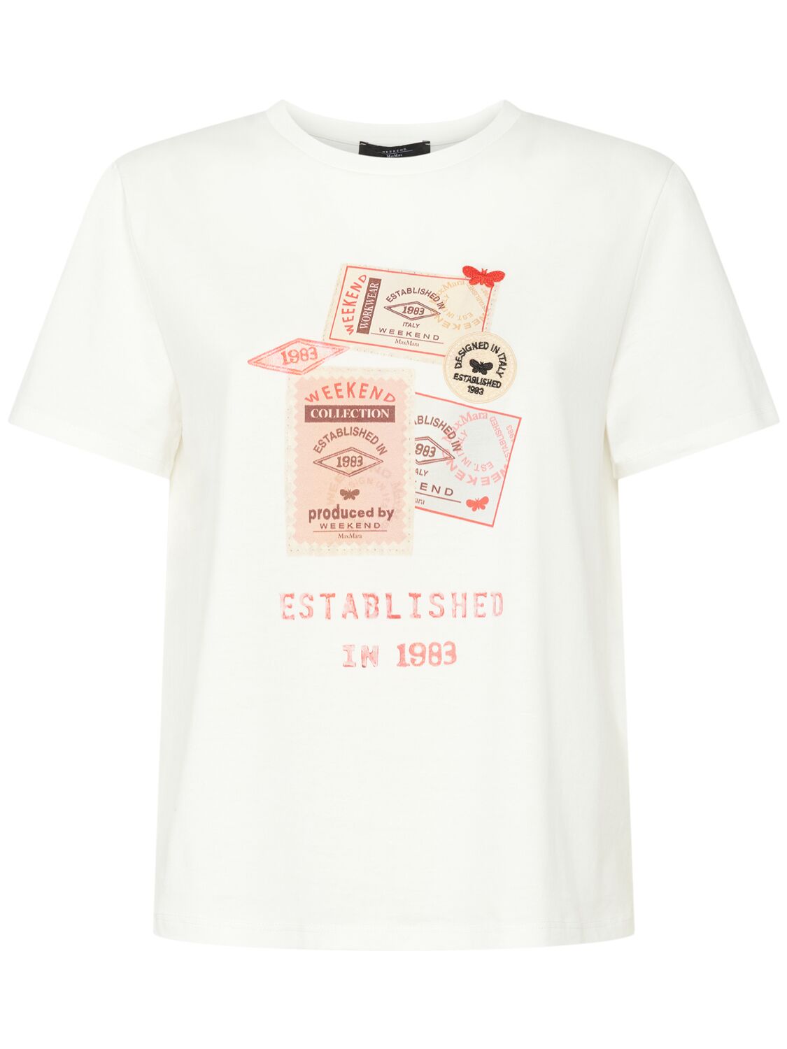 Weekend Max Mara Ara Printed Jersey Short Sleeved T-shirt