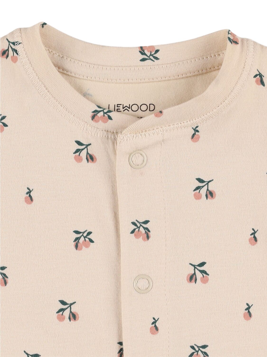 Shop Liewood Printed Cotton Blend Jersey Romper In Multicolor