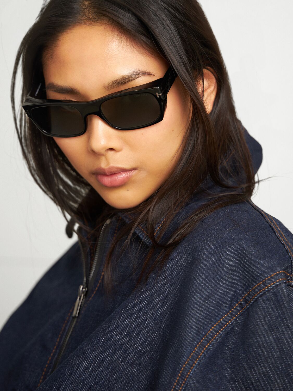 Tom Ford Juan Squared Sunglasses In Black/smoke
