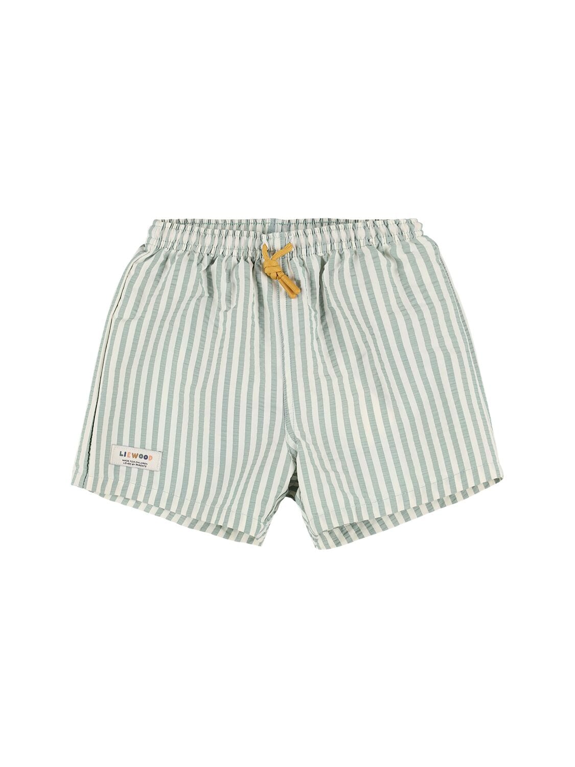 Striped Poly Swim Shorts