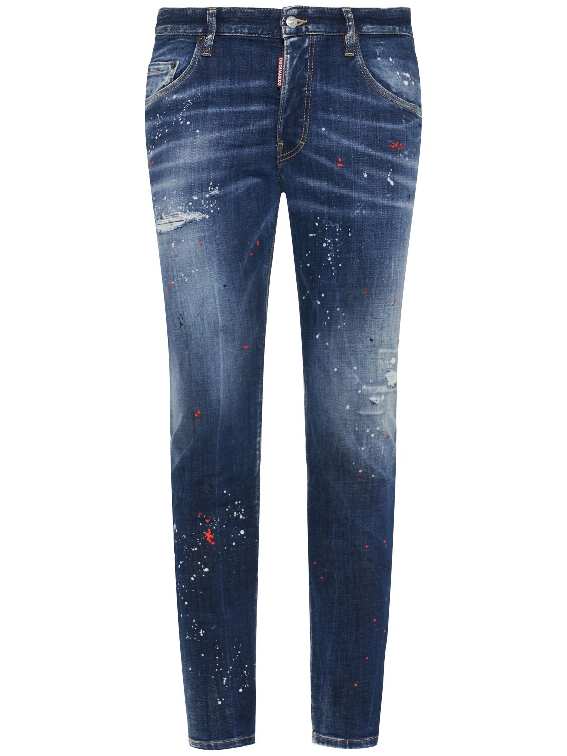 Dsquared2 Medium Easy Red Spots Wash Skater Jean