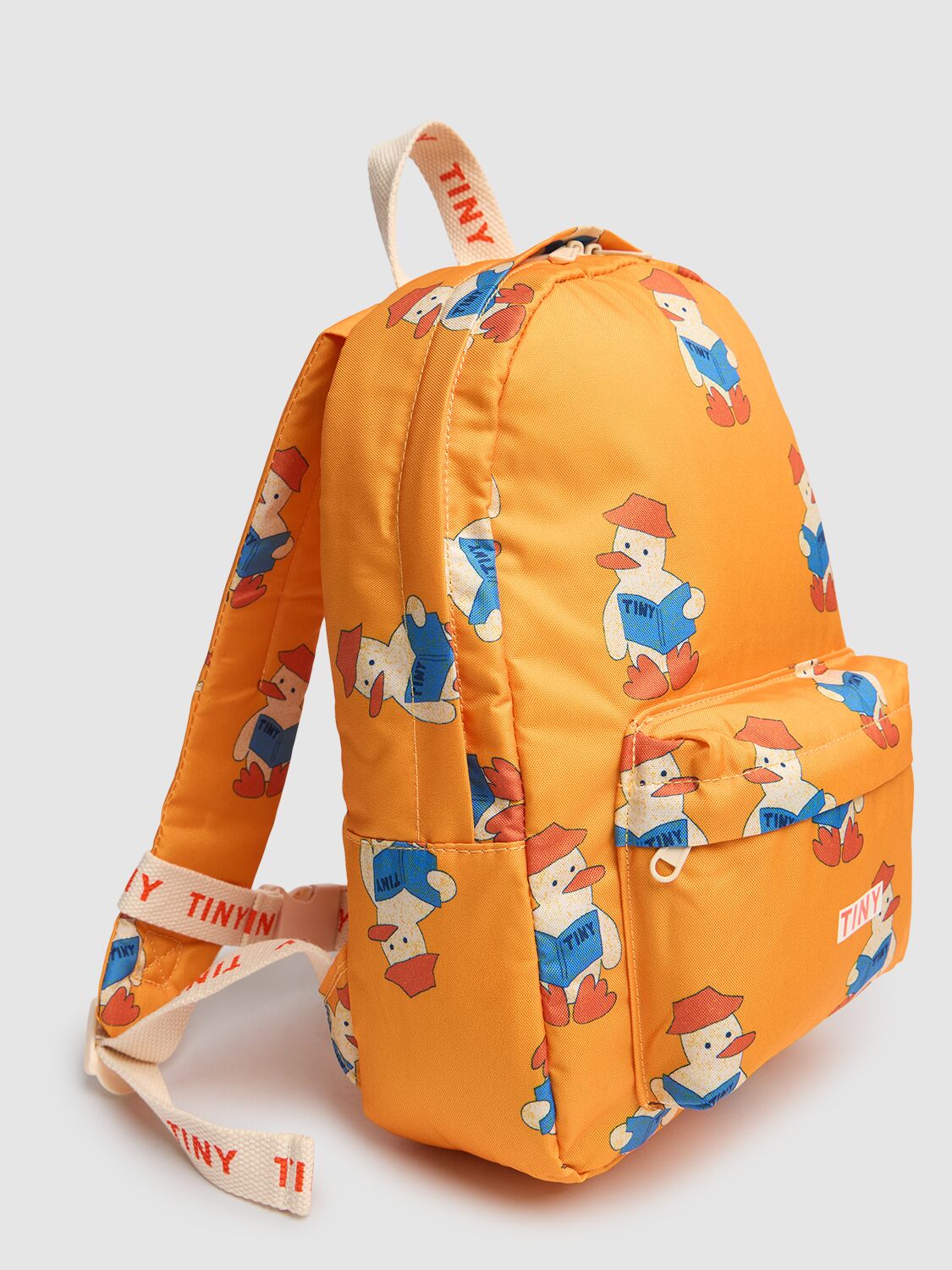 Tiny Cottons Printed Poly Backpack In Yellow