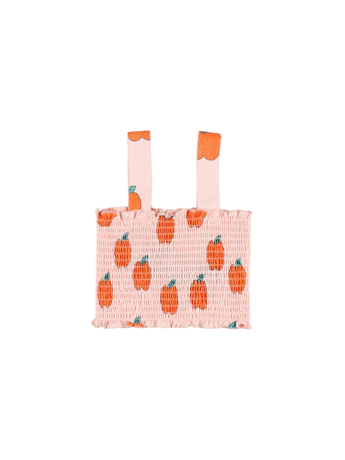 Tiny Cottons Printed Cotton Jersey Tank Top In Pink