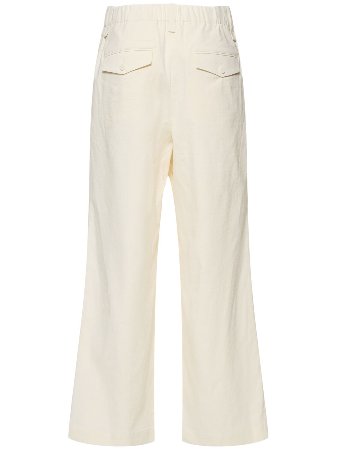 Shop Issey Miyake Personality Wide Pants In White