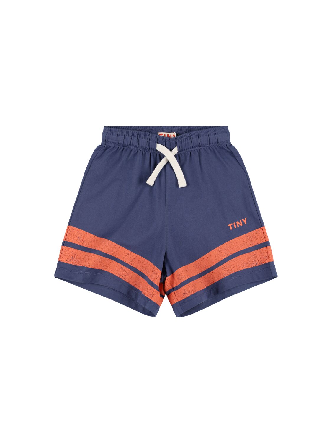 Tiny Cottons Printed Cotton Jersey Sweat Shorts In Blue