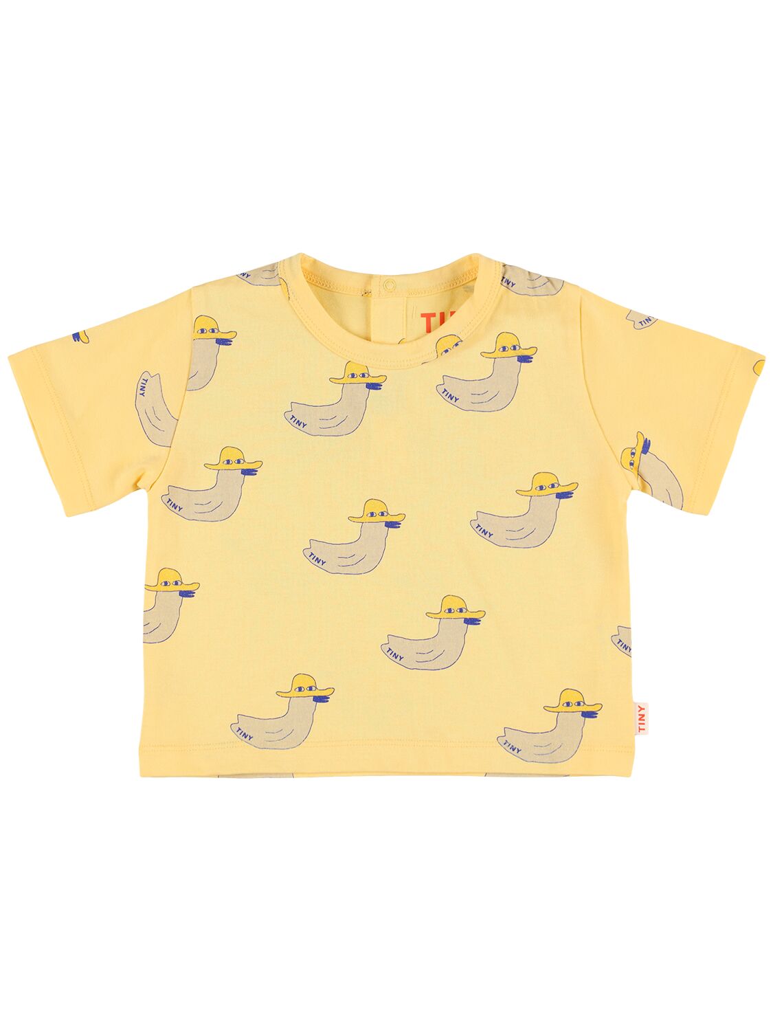 Tiny Cottons Babies' Printed Cotton Jersey T-shirt In Yellow