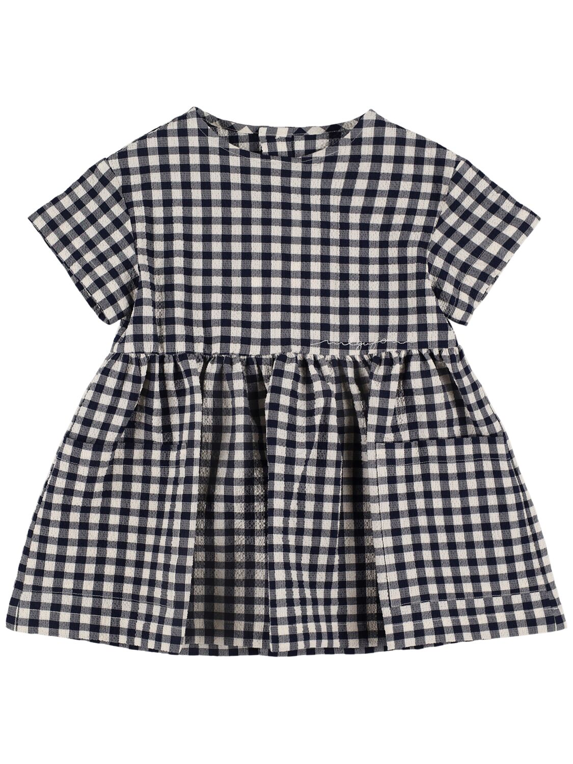 IL GUFO Vichy Seersucker Cotton Dress