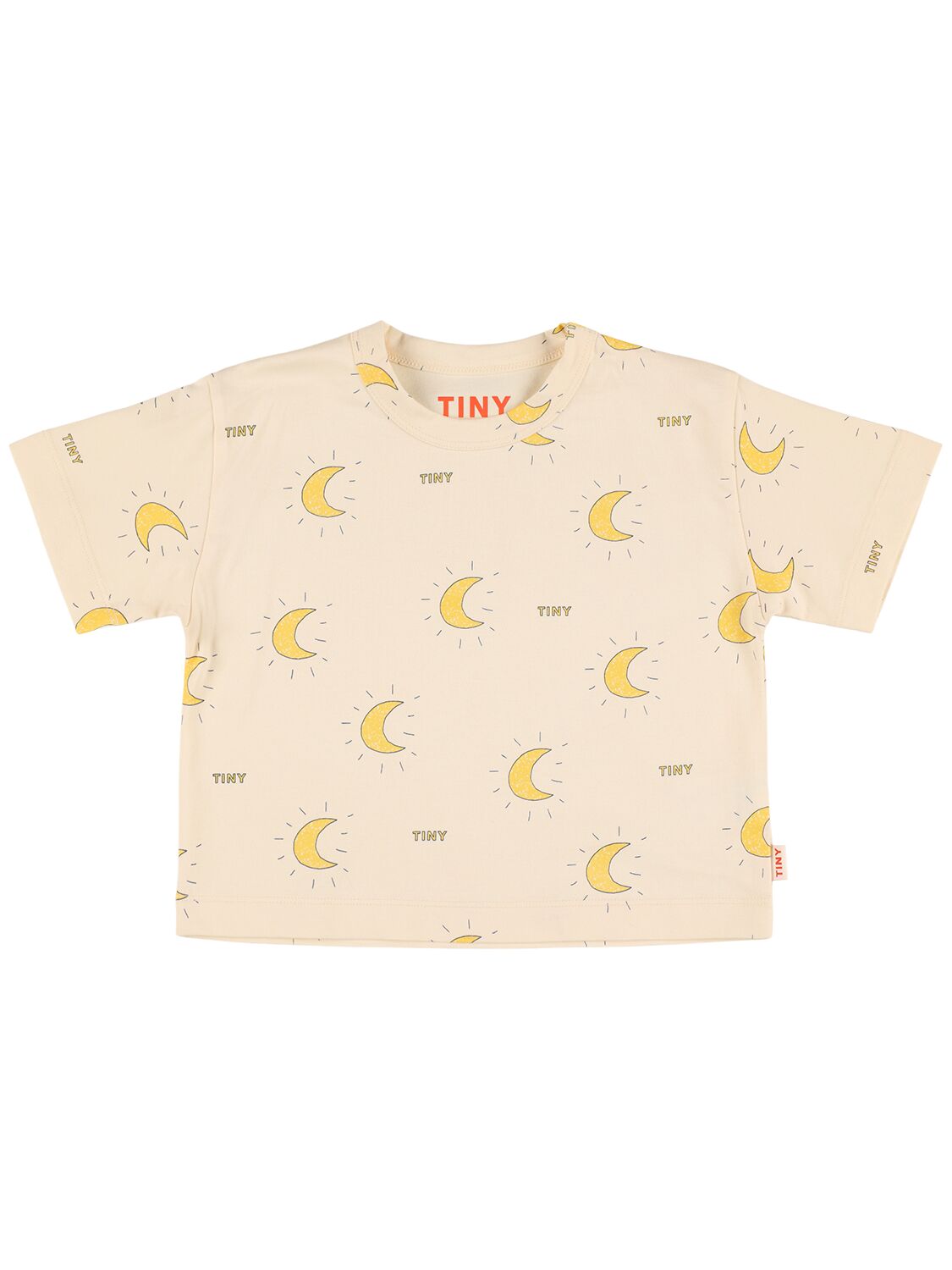 Tiny Cottons Kids' Printed Cotton Jersey T-shirt In 白色