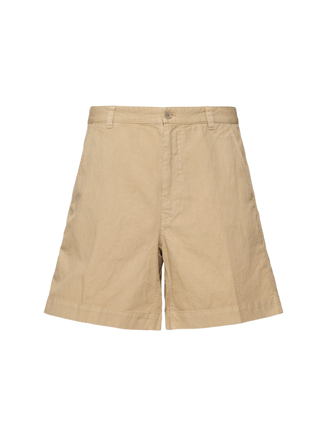 Garment Dyed Cotton 
 Linen Shorts