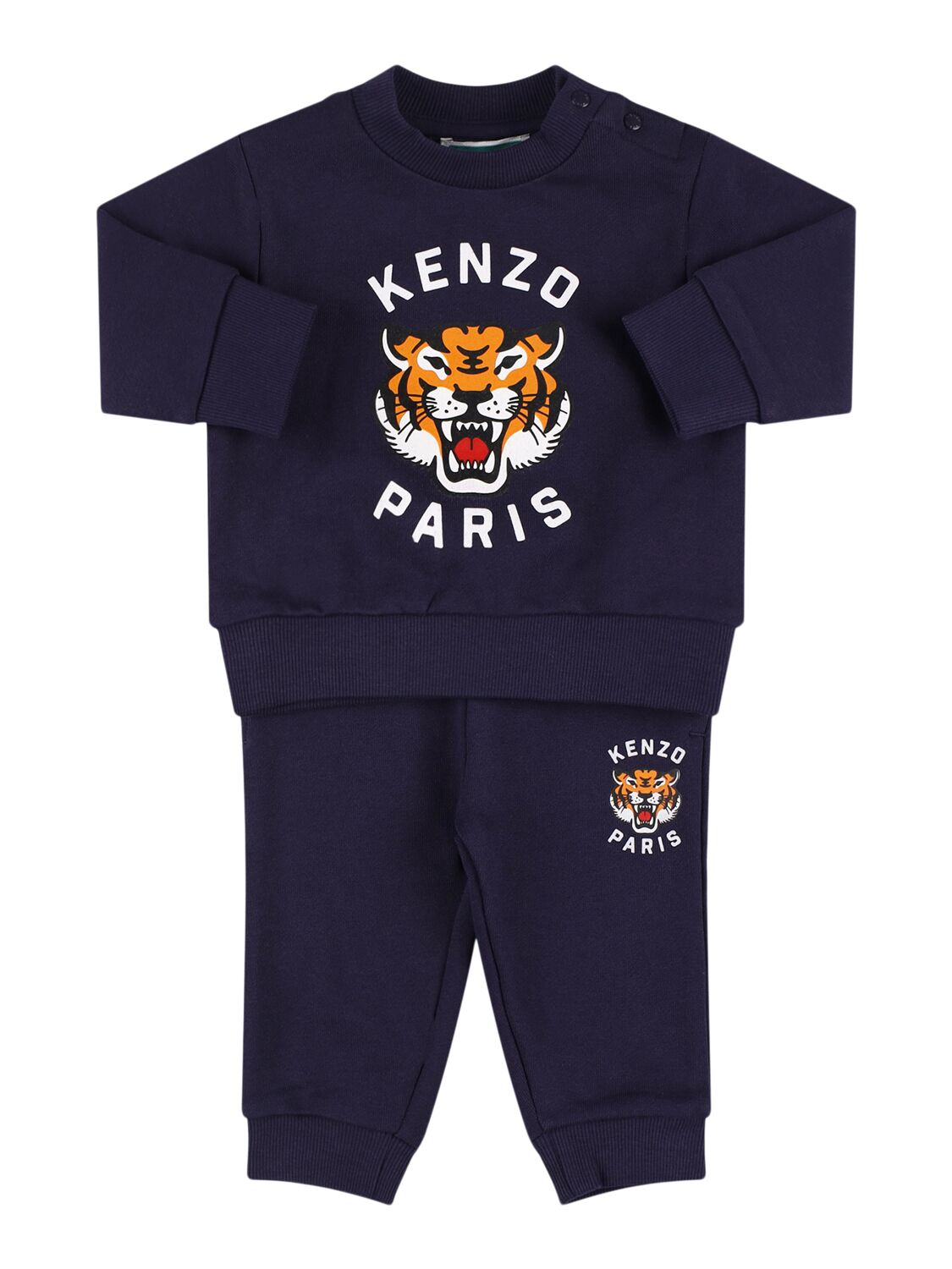 KENZO KIDS Printed Cotton Sweatshirt & Sweatpants