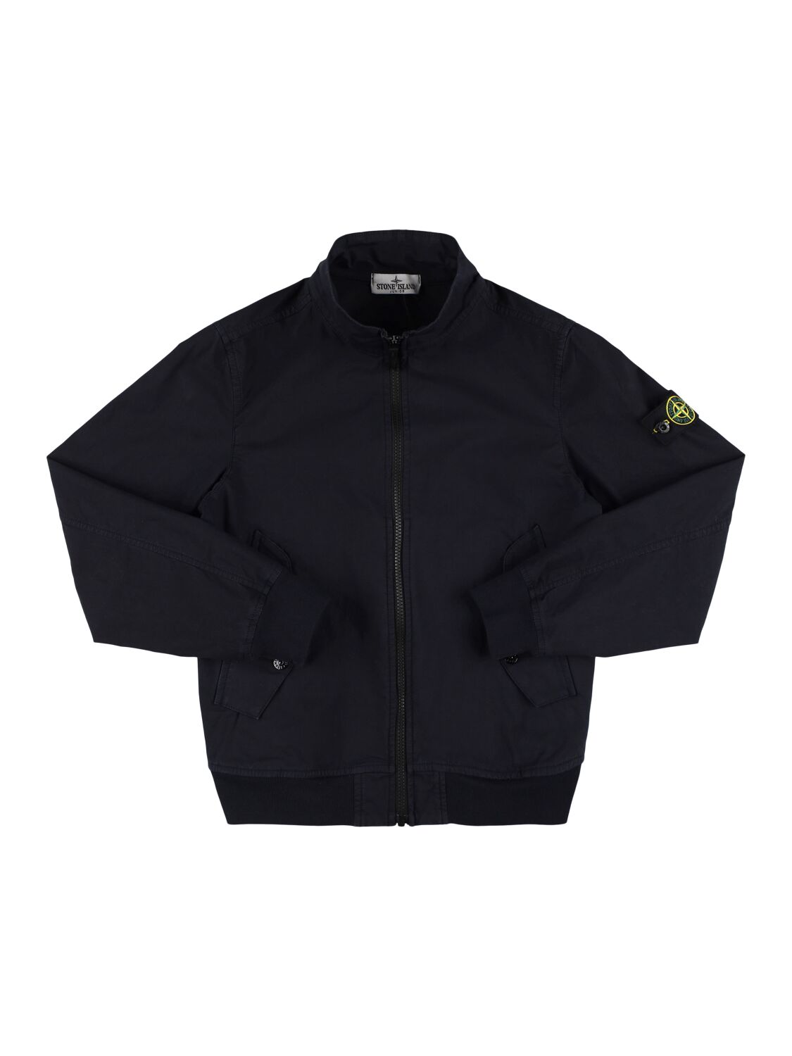 STONE ISLAND JUNIOR Cotton Blend Bomber Jacket