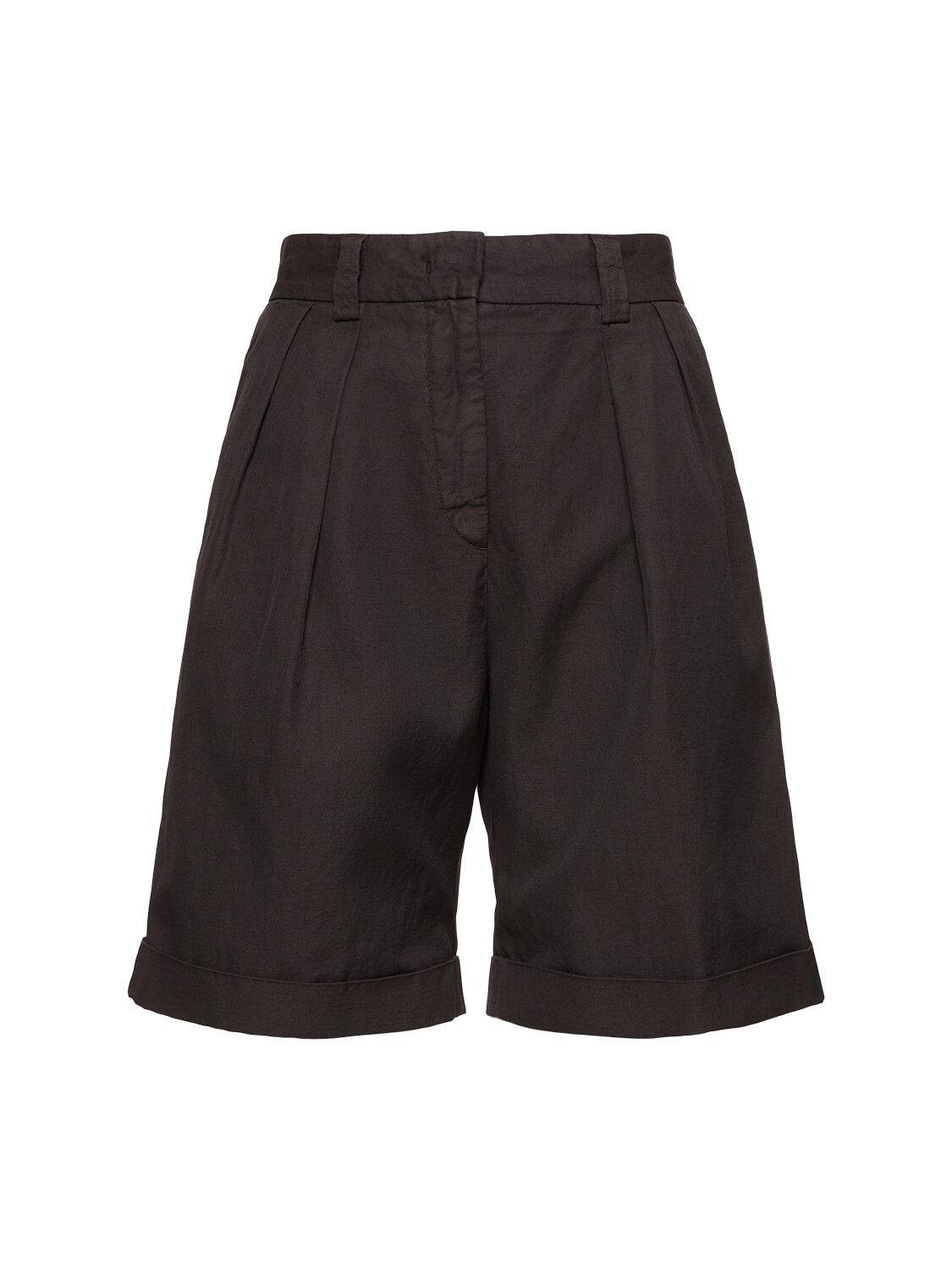 Cotton Gabardine Bermuda Shorts