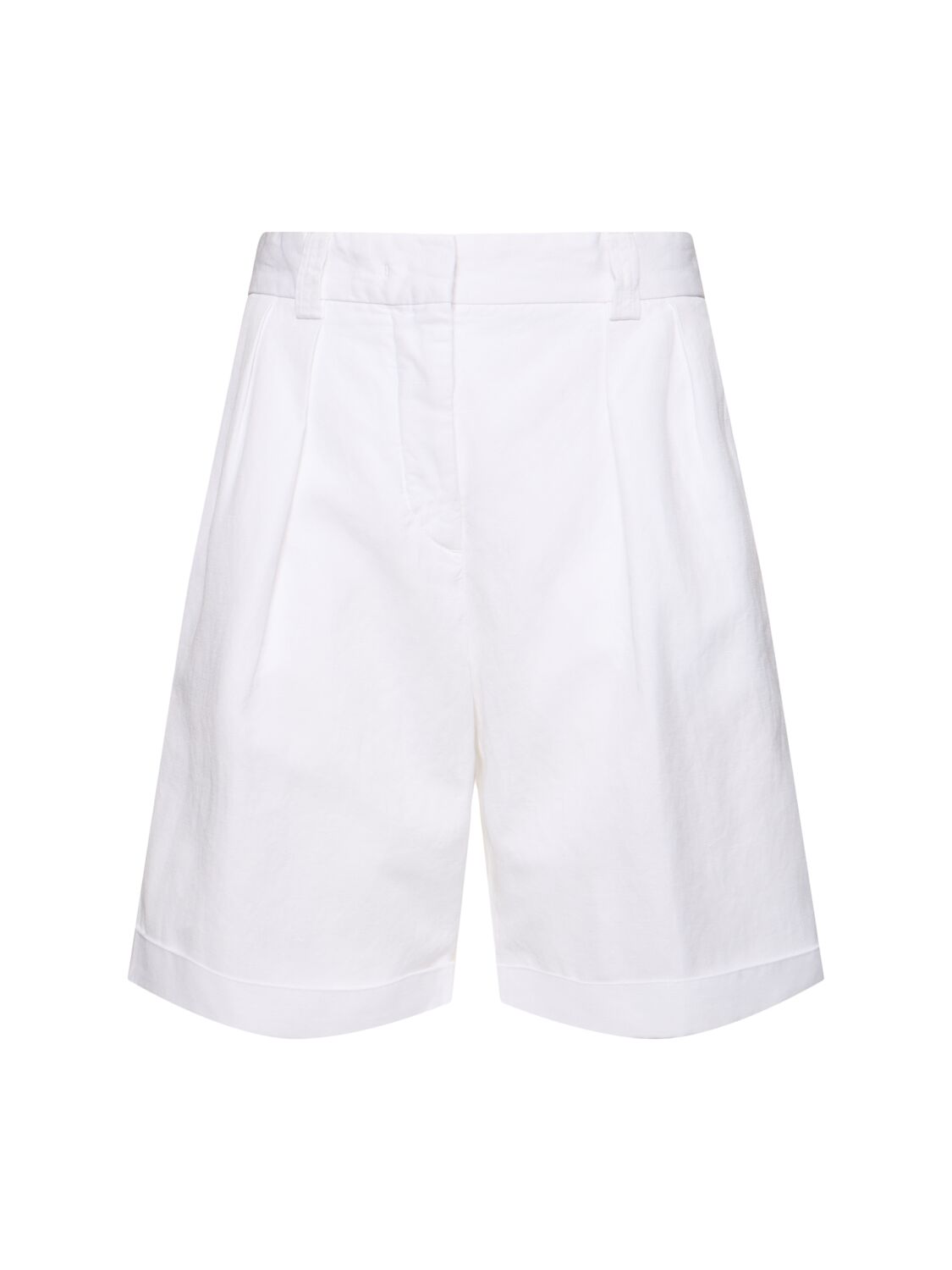 Cotton Gabardine Bermuda Shorts