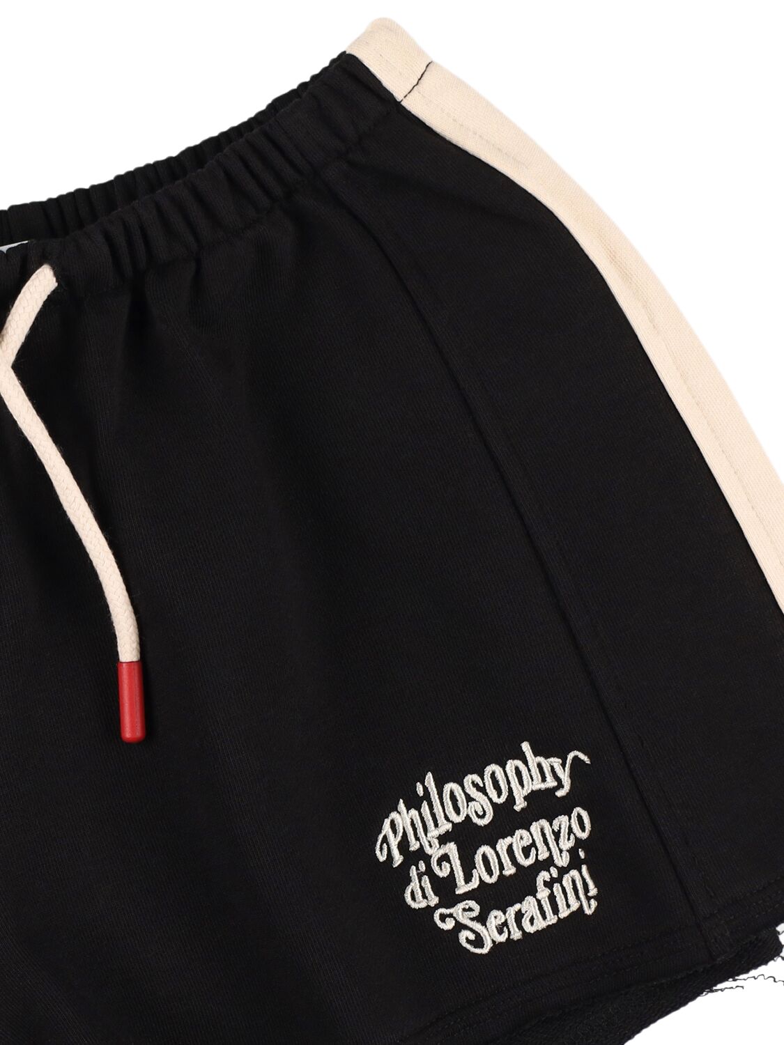 Philosophy Di Lorenzo Serafini Cotton Blend Sweat Shorts In Black