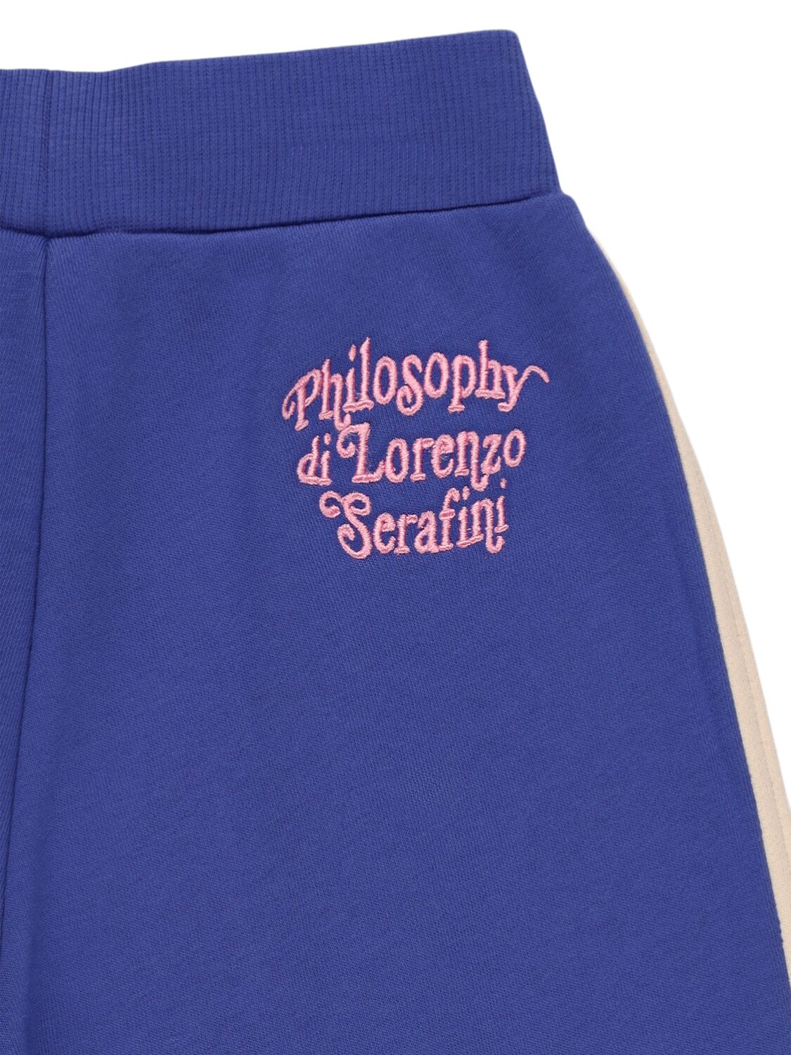 Shop Philosophy Cotton Blend Sweatpants In Blue