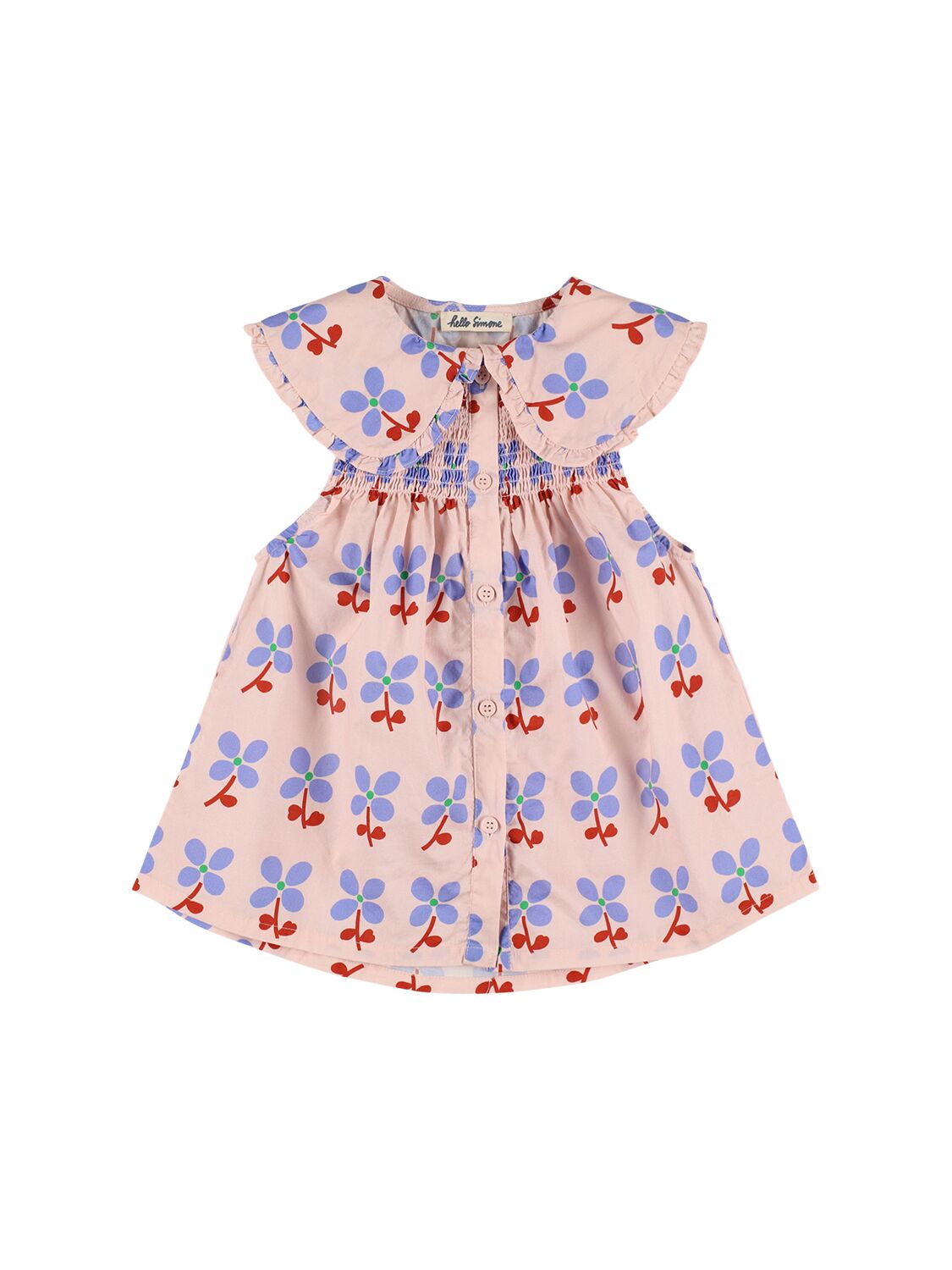 HELLO SIMONE Embroidered Long Cotton Shirt