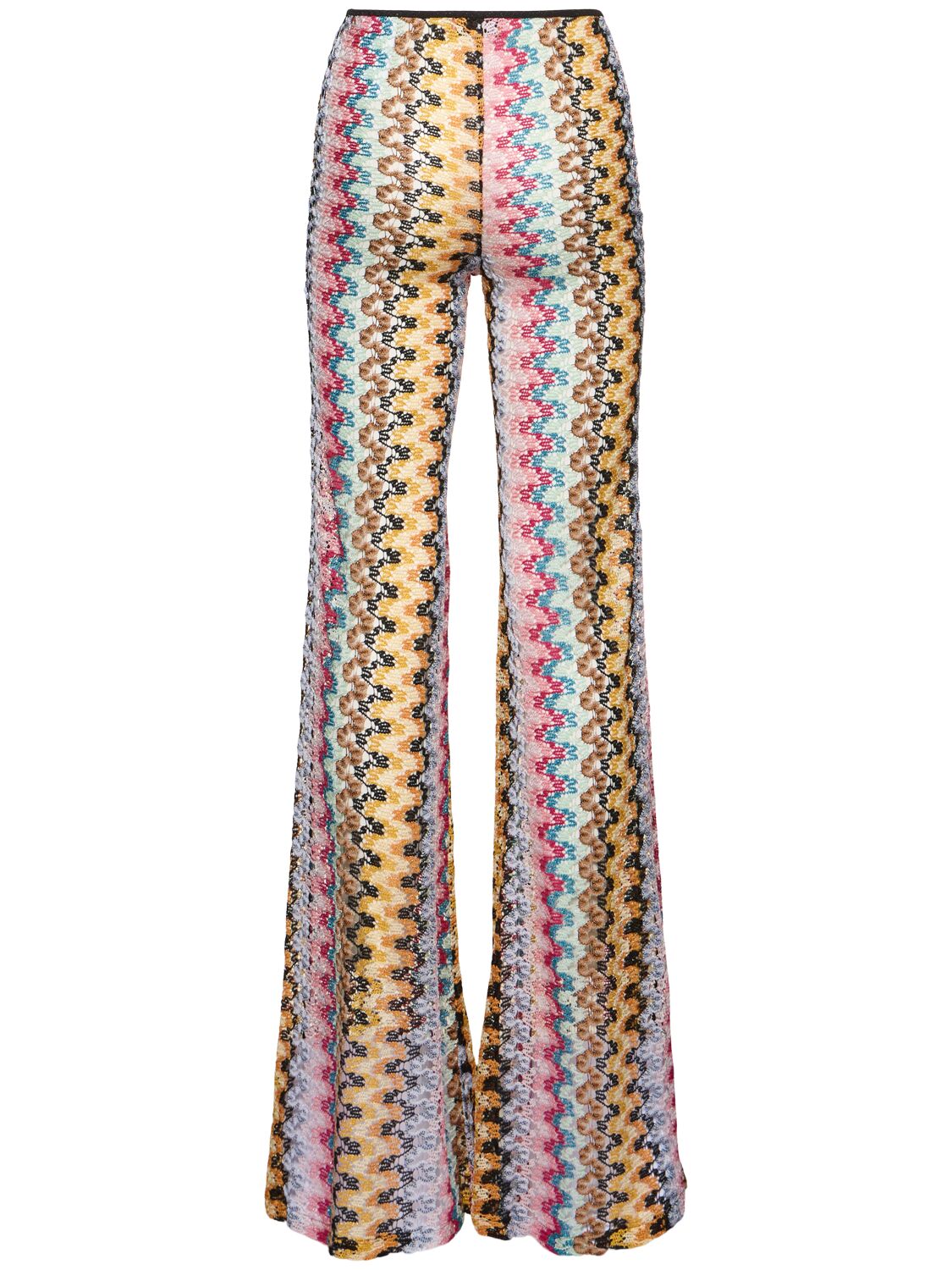 Missoni Lace Flared Pants In Multicolor
