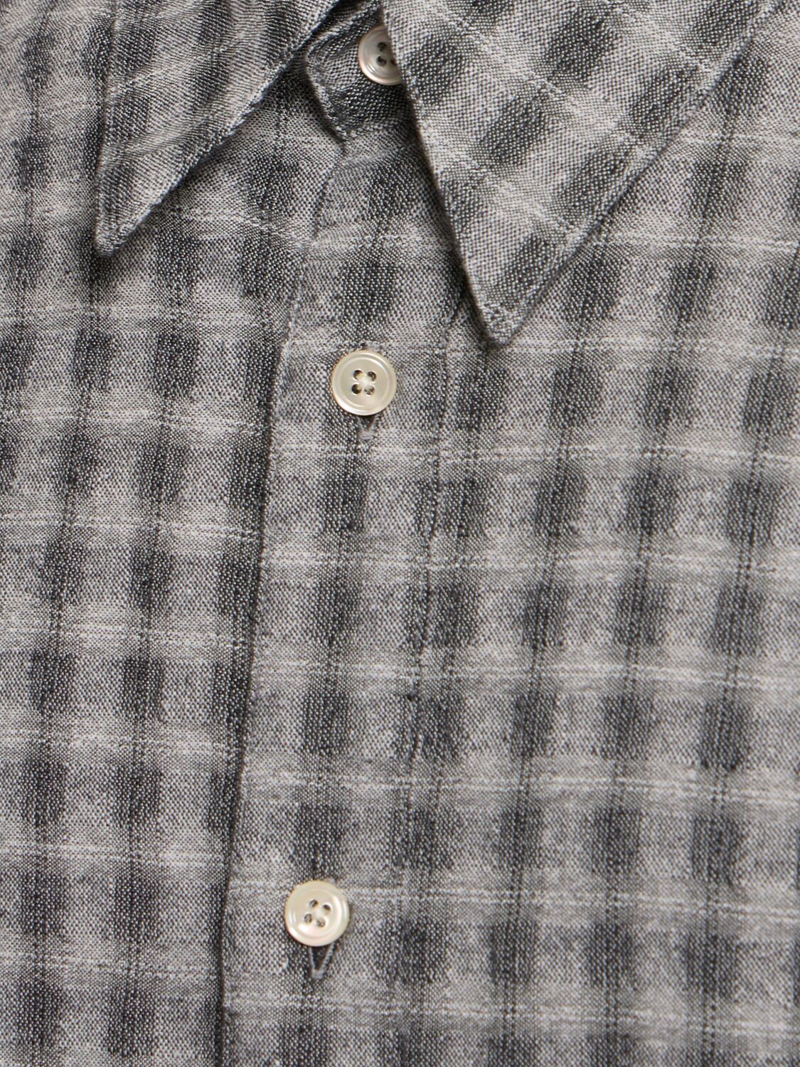 Sunflower Classic Check Pattern Shirt In Anthracite