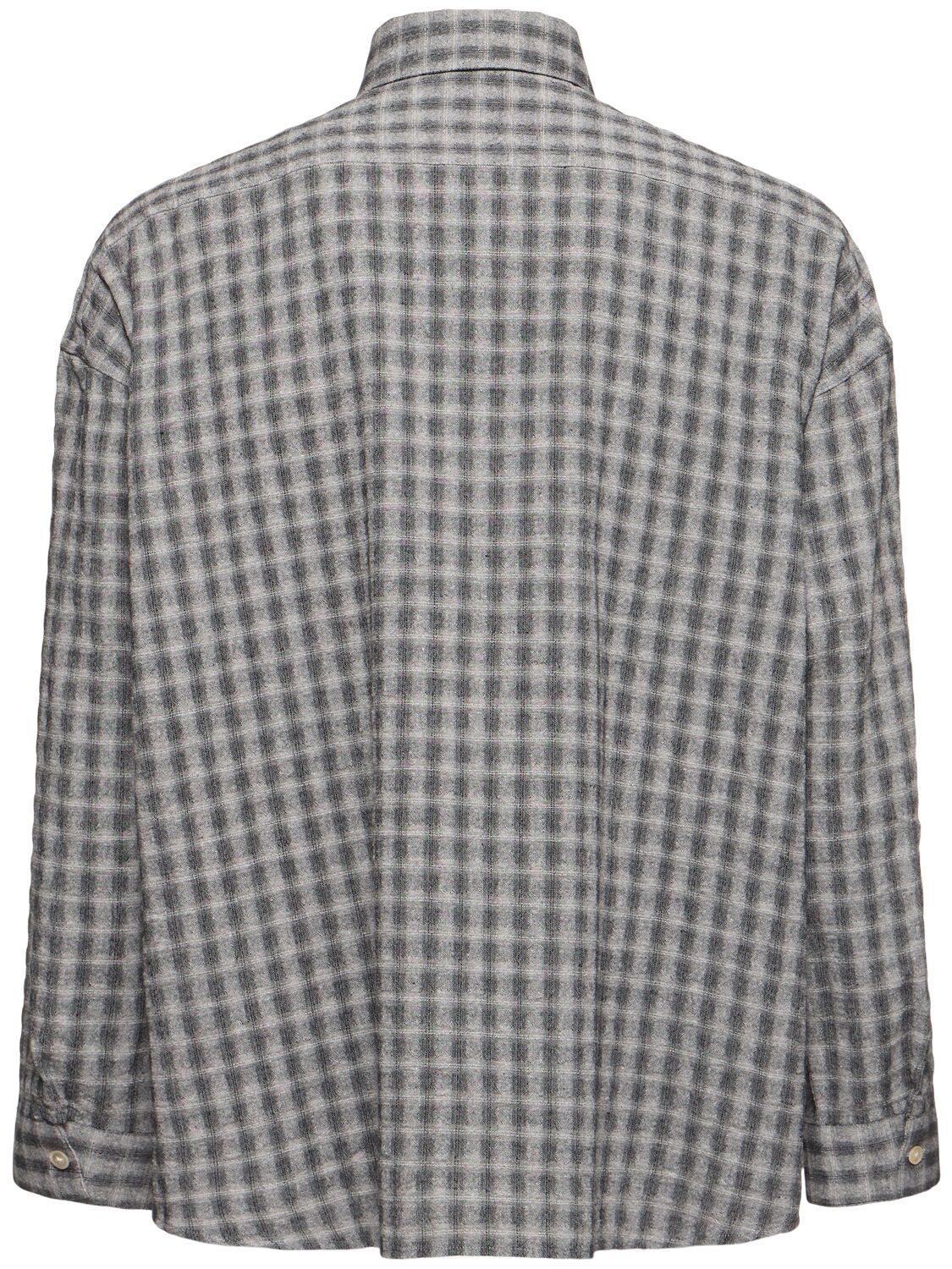 Sunflower Classic Check Pattern Shirt In Anthracite