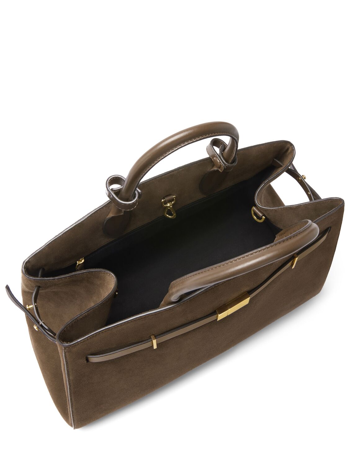 Demellier The Hudson Suede Top Handle Bag