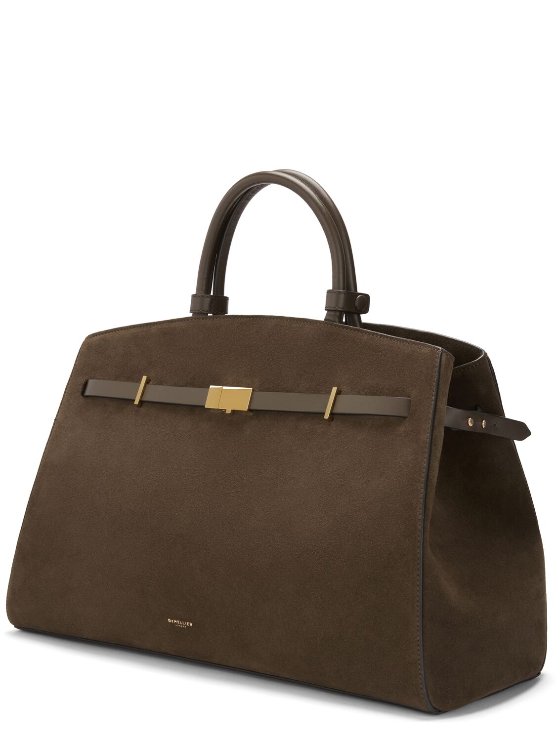 Demellier The Hudson Suede Top Handle Bag