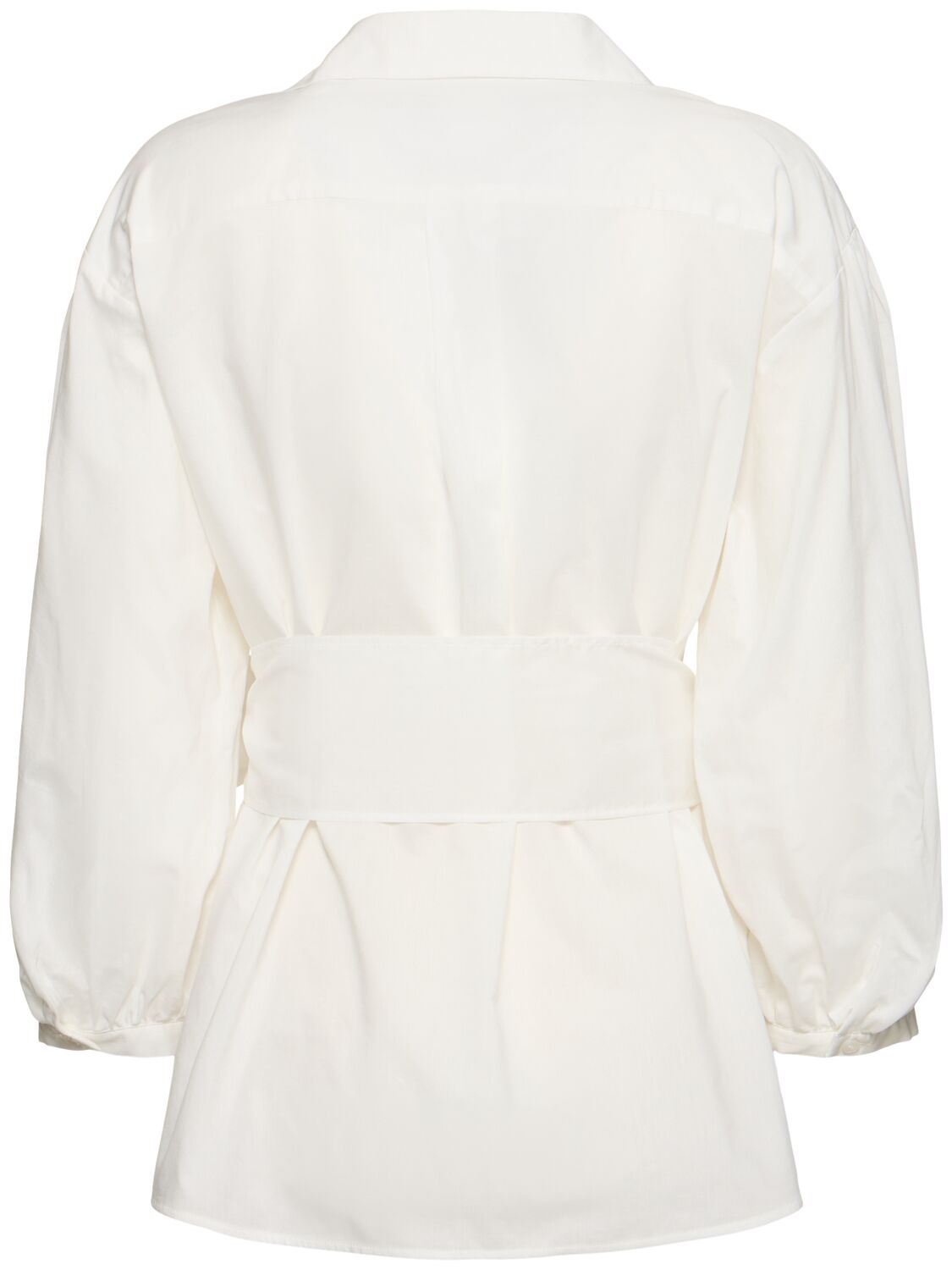 Weekend Max Mara Bluse Aus Baumwollgemisch In White