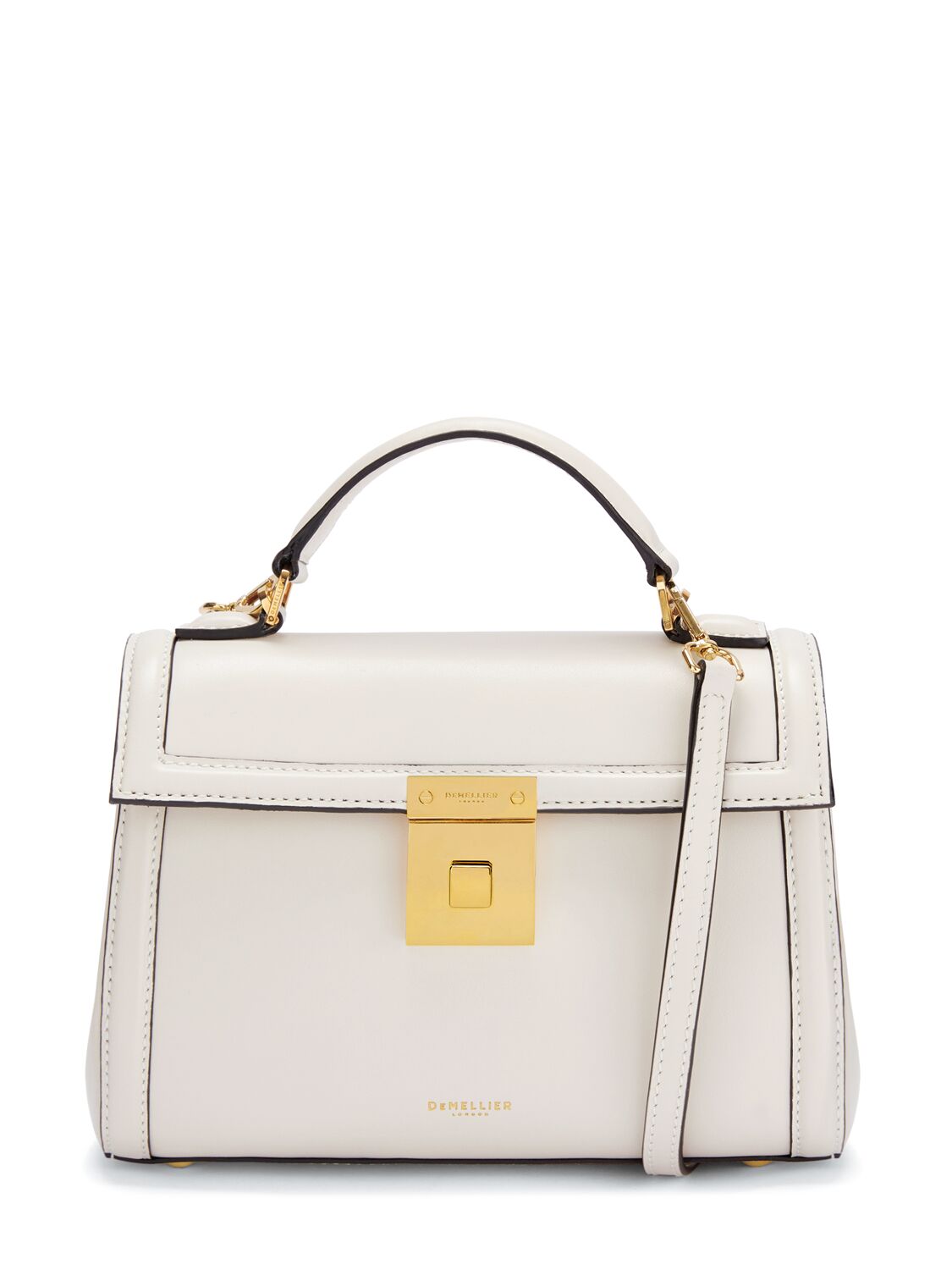 Demellier Paris Smooth Leather Top Handle Bag