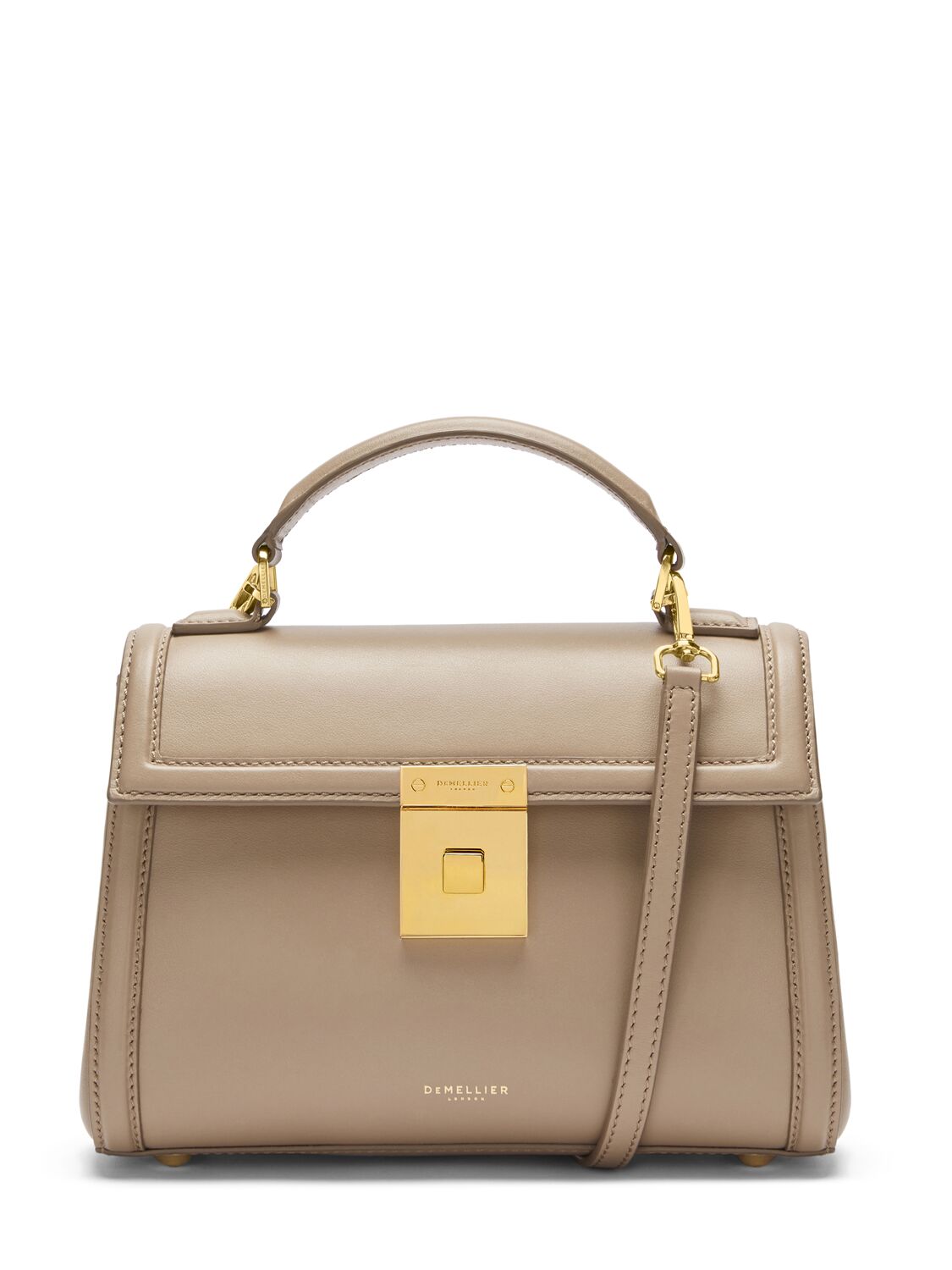 Demellier Paris Smooth Leather Top Handle Bag