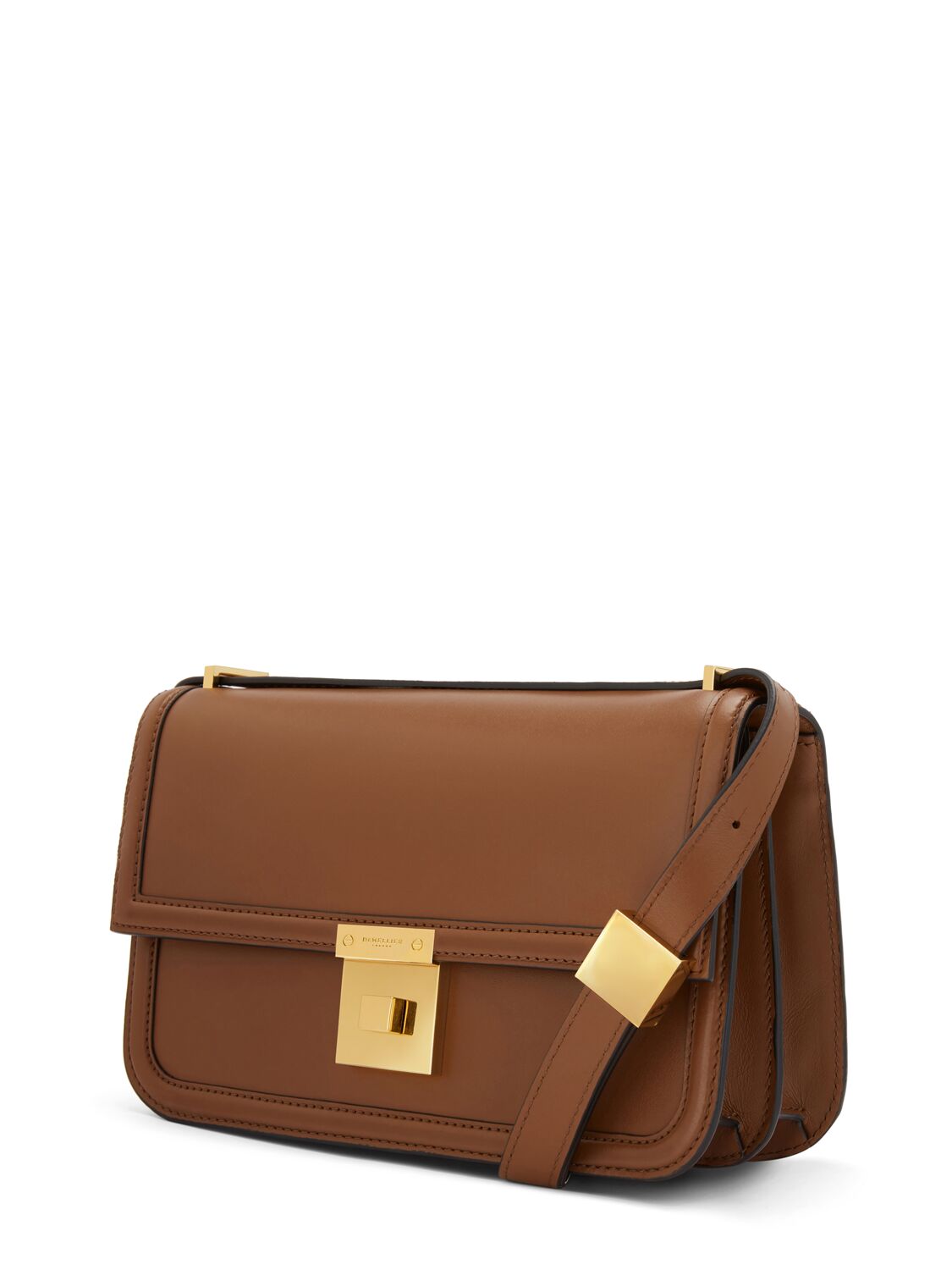 DEMELLIER THE PARIS CROSSBODY SMOOTH LEATHER BAG 