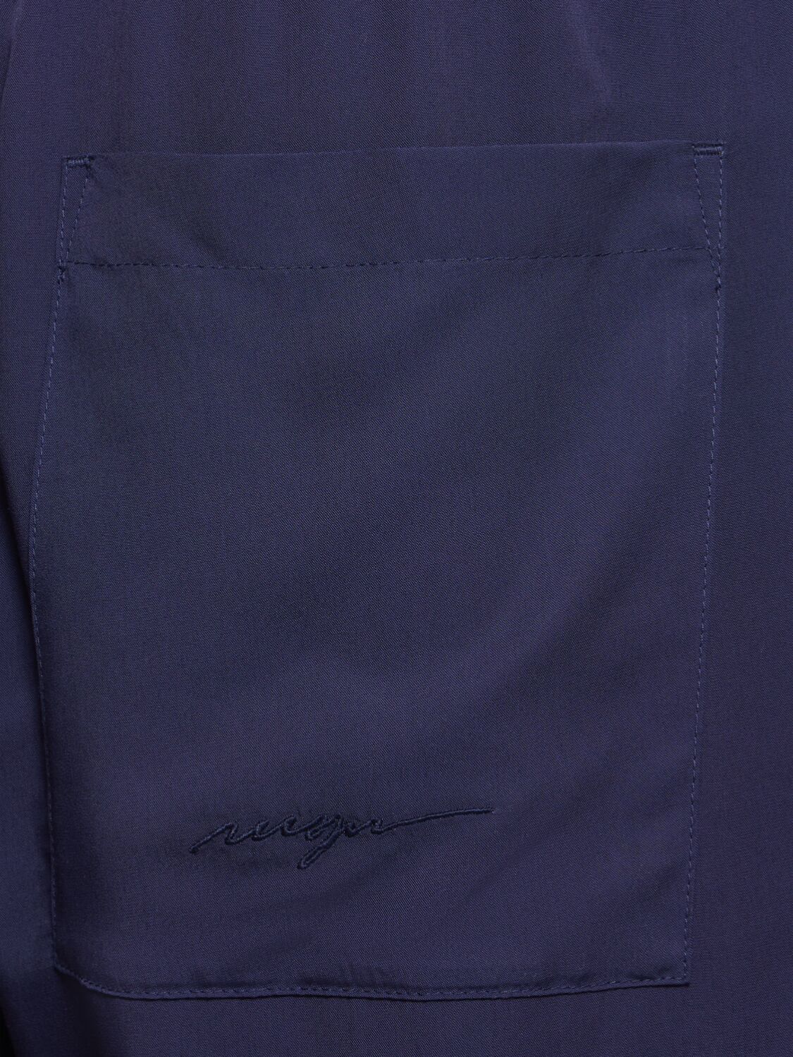 Msgm Viscose Pants In Navy