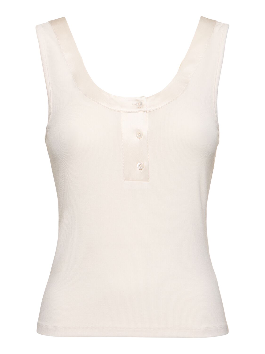 The Satin Trim Tank Top