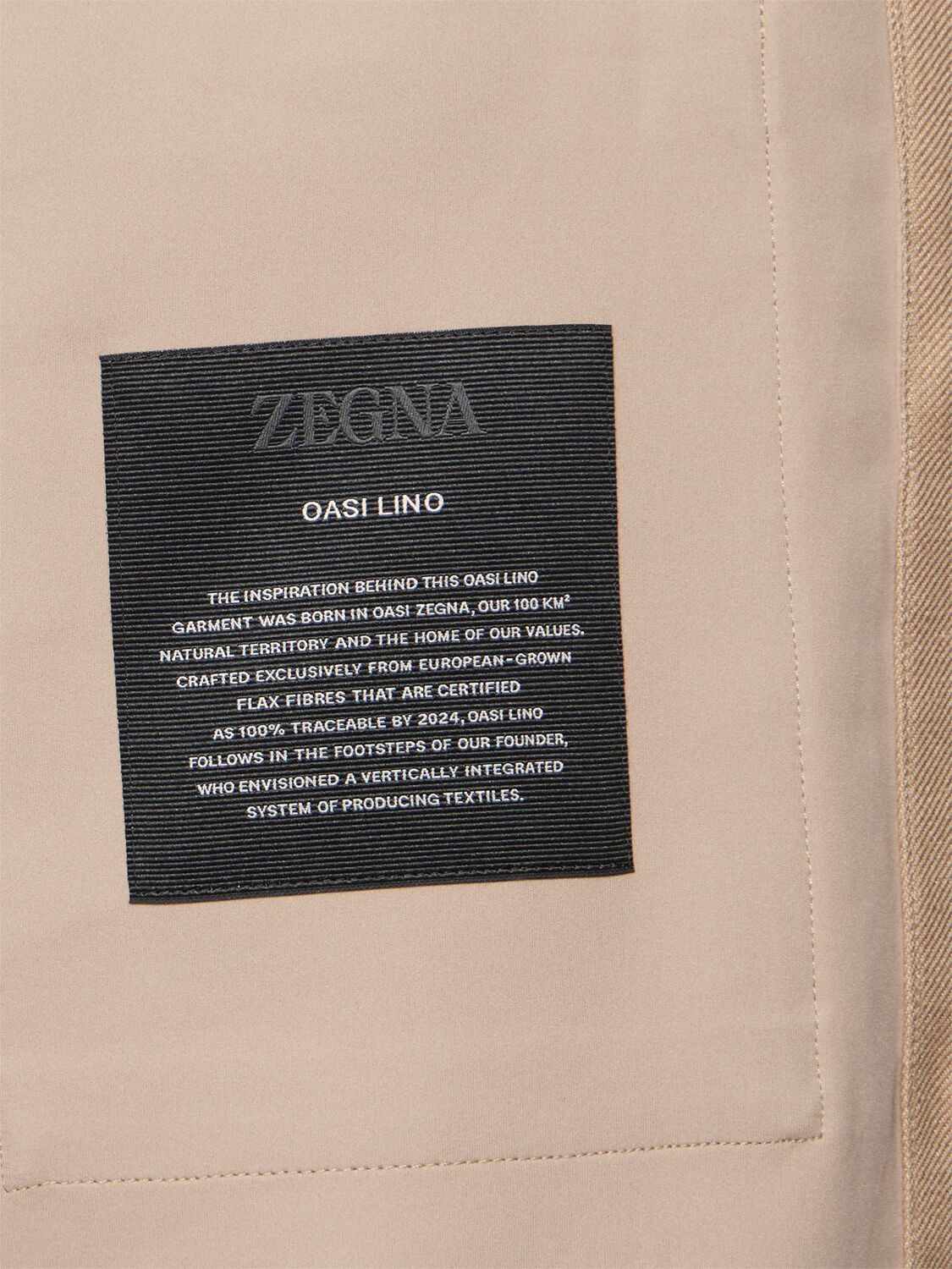 Shop Zegna Oasi Long Sleeve Linen Overshirt In Beige