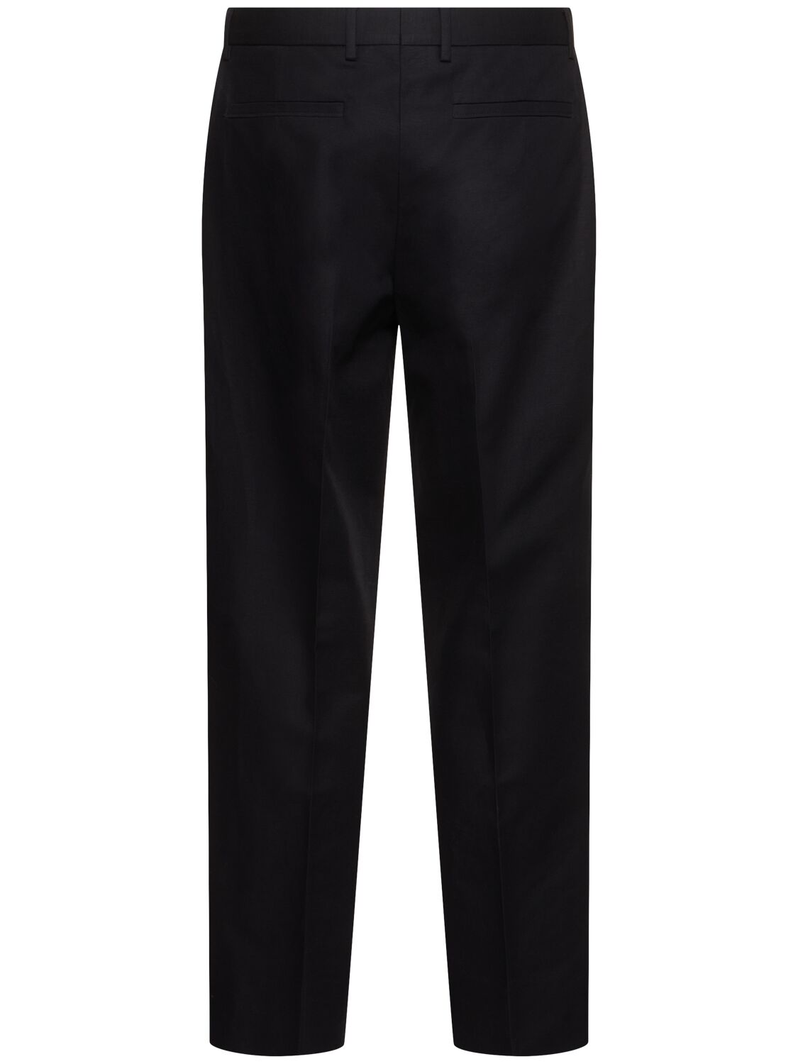 Shop Zegna Cotton & Linen Pants In Navy