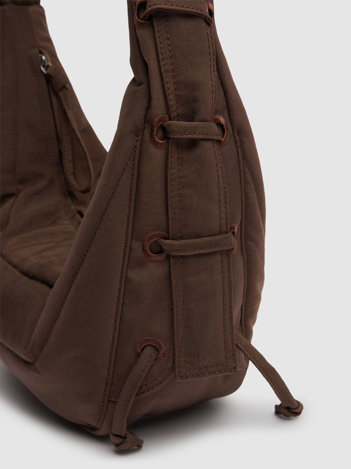 Lemaire Small Soft Game Shoulder Bag In Shitake