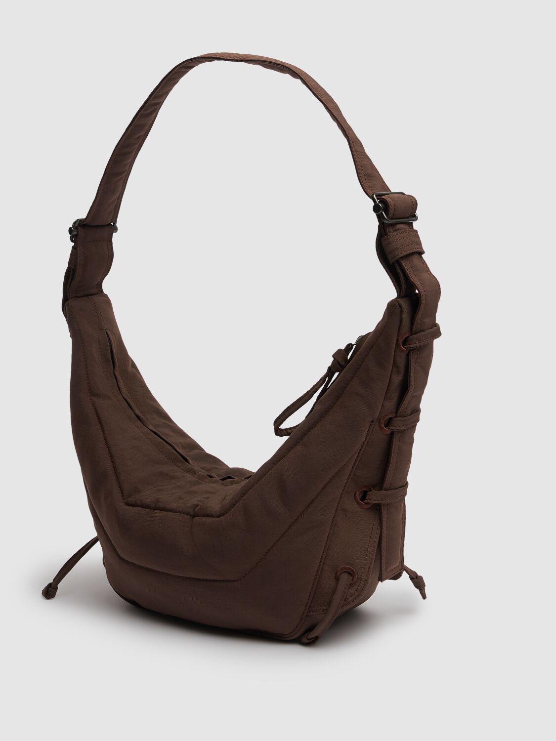Lemaire Small Soft Game Shoulder Bag In Shitake