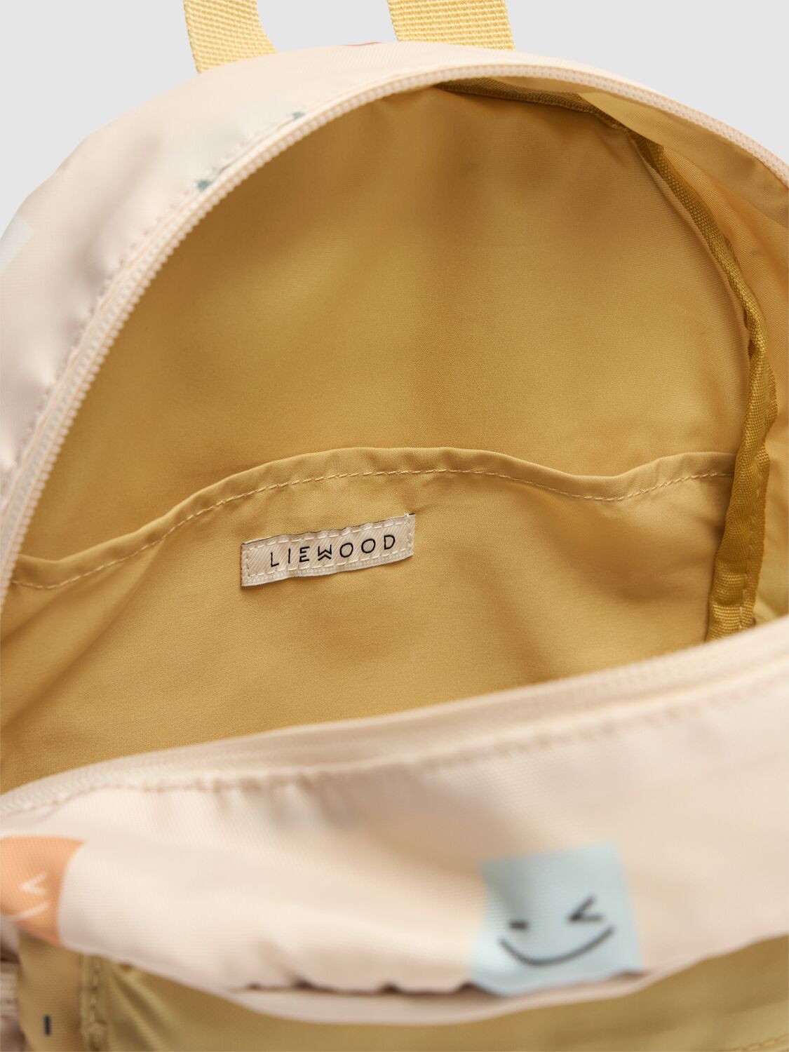 Liewood Smiley Print Recycled Nylon Backpack In Multicolor