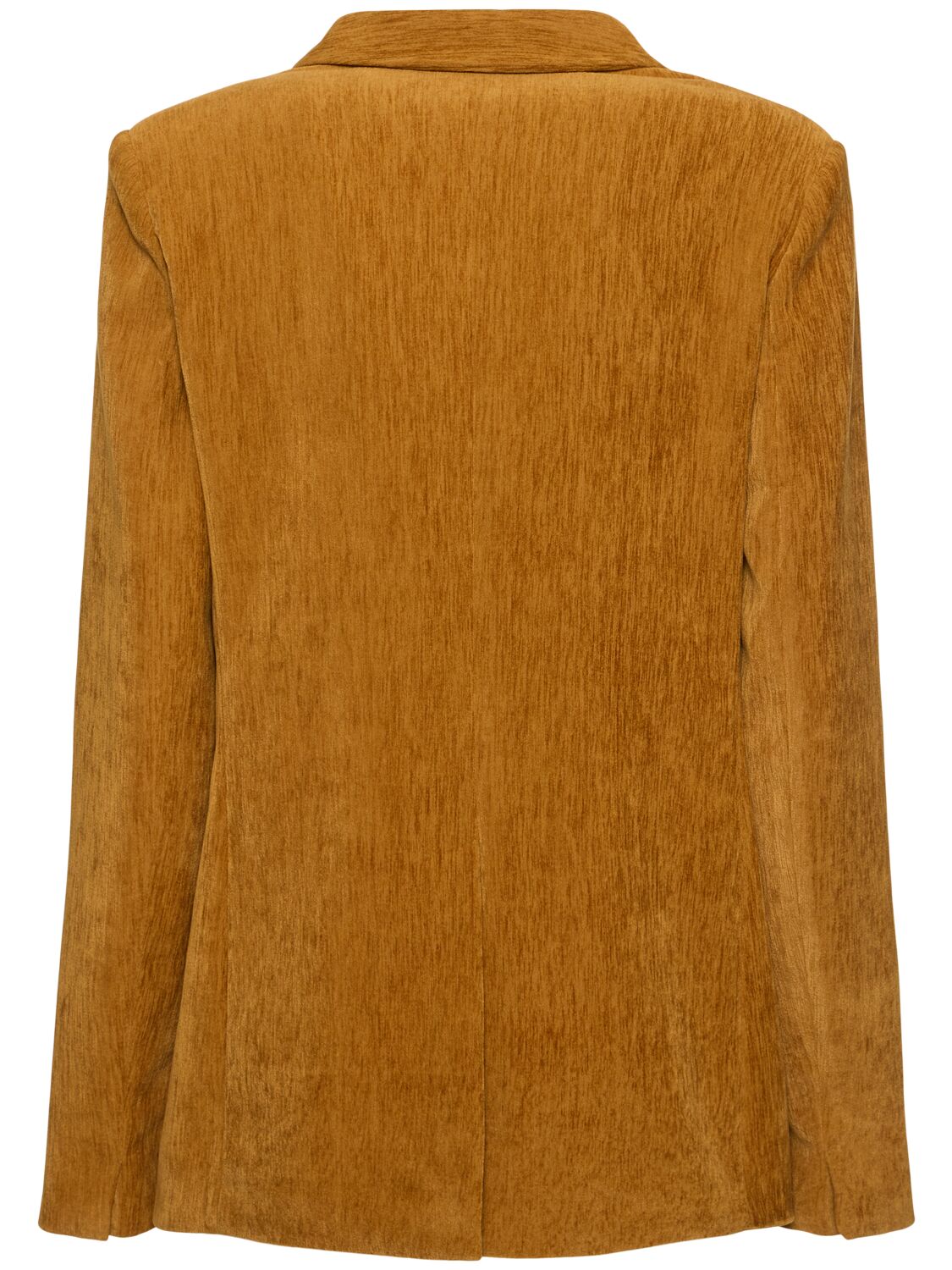 Forte Forte Double Velvet Double Breasted Jacket In Orange