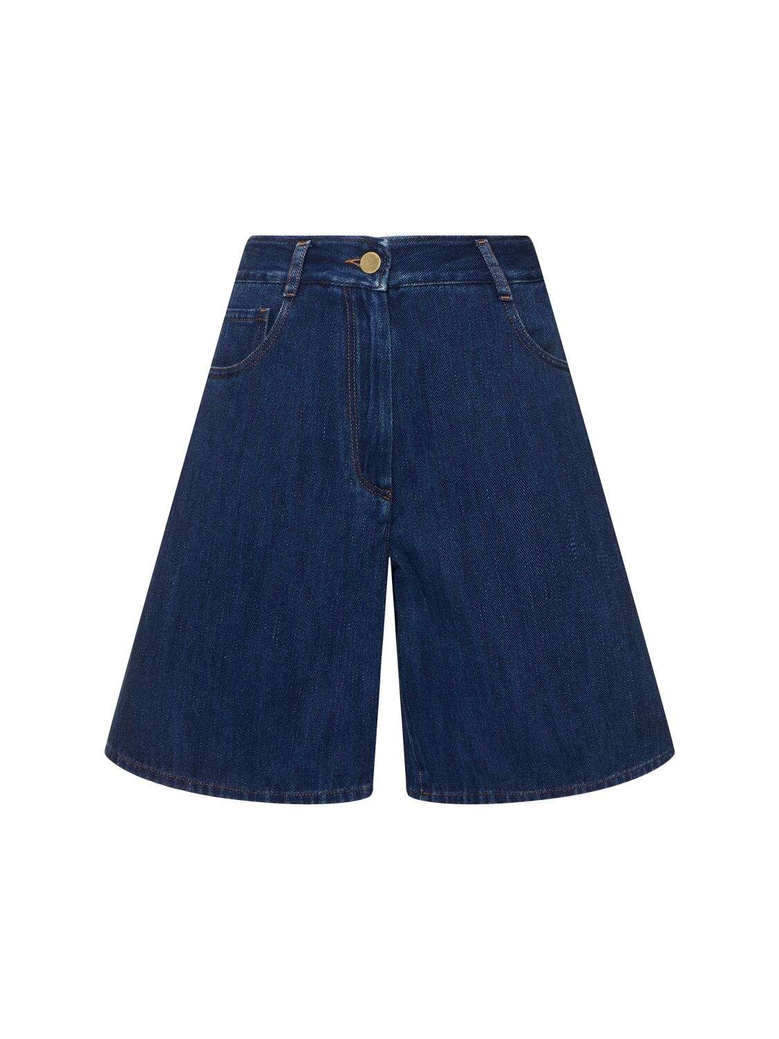 FORTE_FORTE Cotton Denim Bermuda Shorts