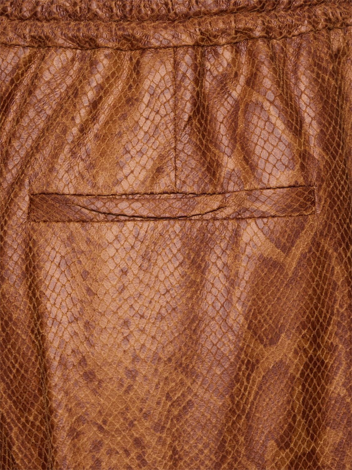Forte Forte Python Print Ecosuede Regular Waist Pant
