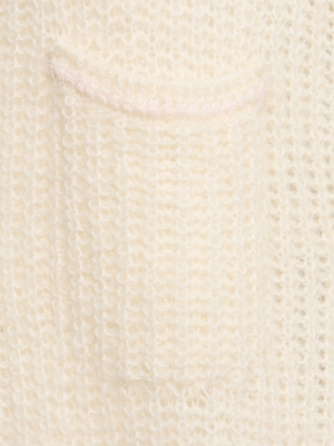 Forte Forte Alpaca Blend Knitted Cardigan In White