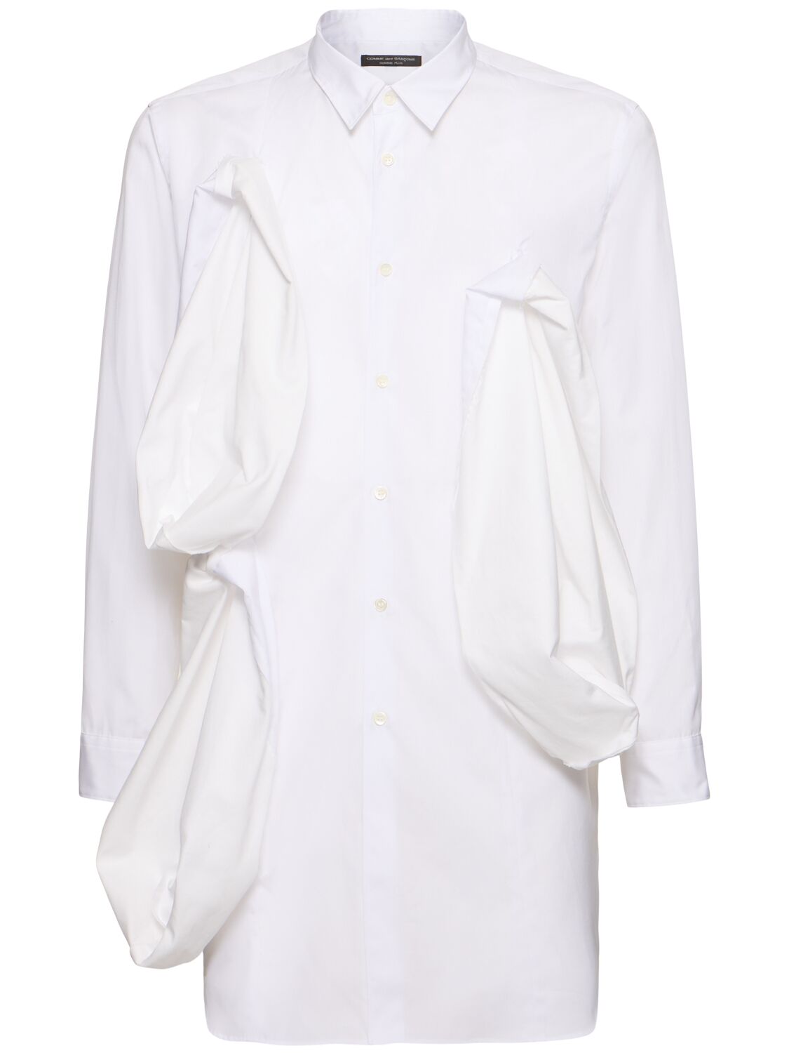 Cotton Shirt W/ Ruffled Placket