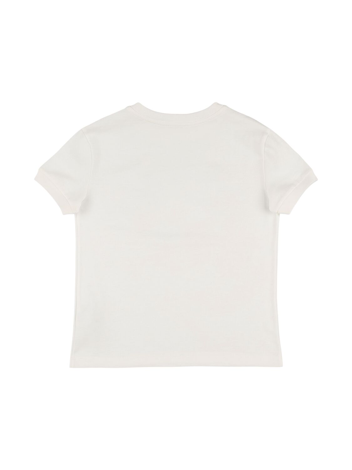 Dolce & Gabbana Embellished Cotton Jersey T-shirt In 白色/蓝色