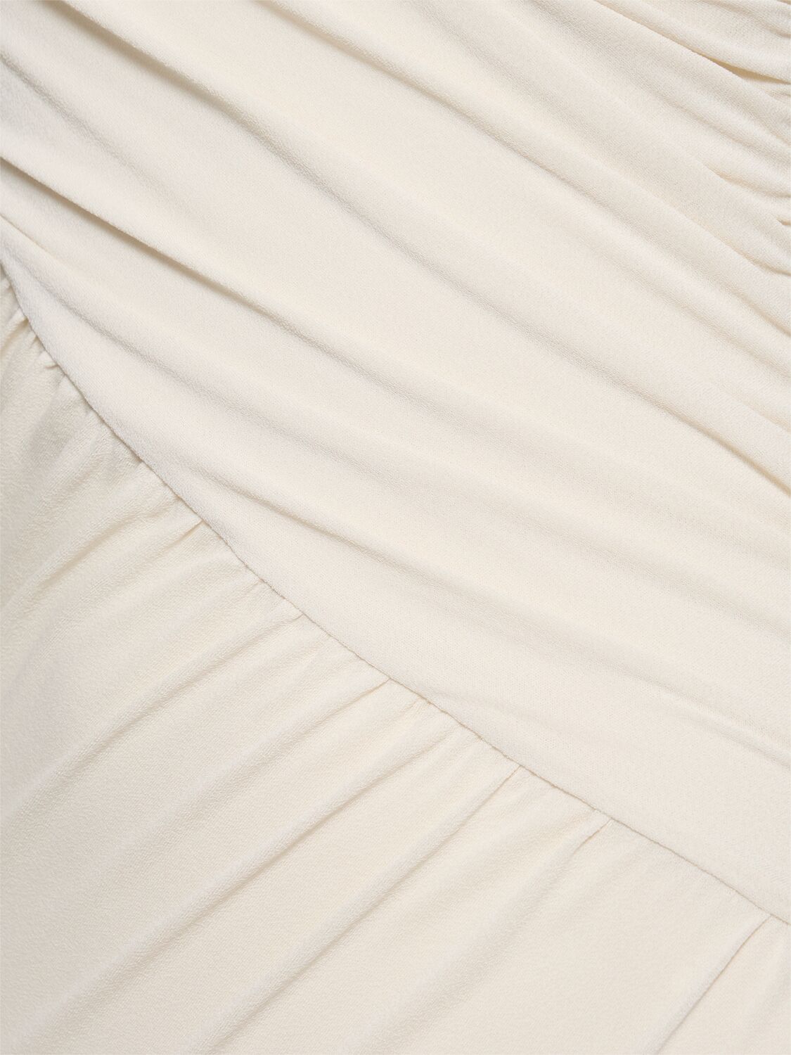 Shop Rick Owens Amira Draped Jersey One-shoulder Dress In Dove