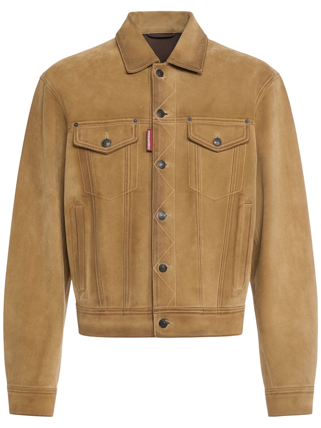Dsquared2 Leather Button-fastening Jacket