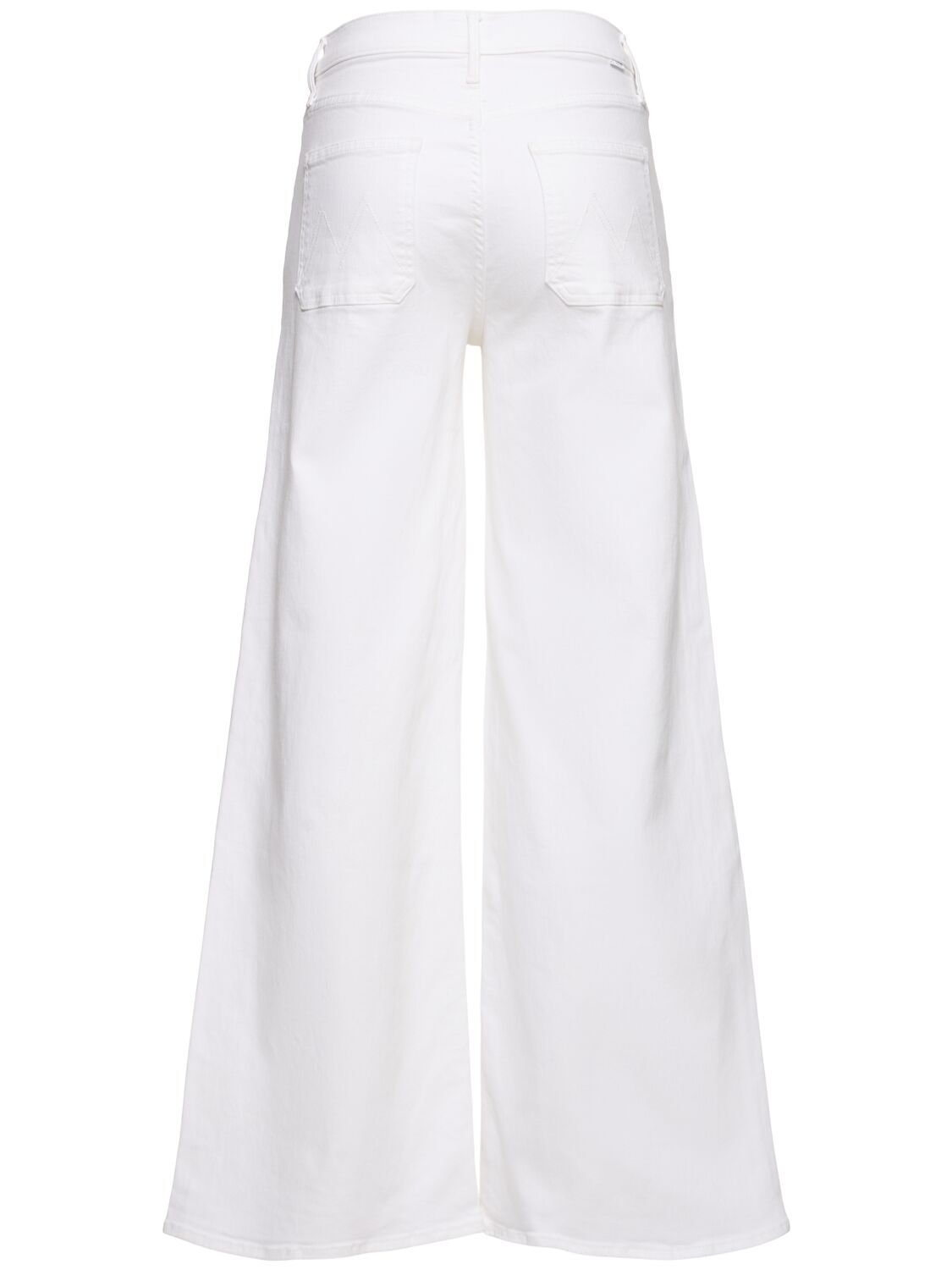 Shop Mother Undercover Sneak Patch Pocket Jeans In 白色