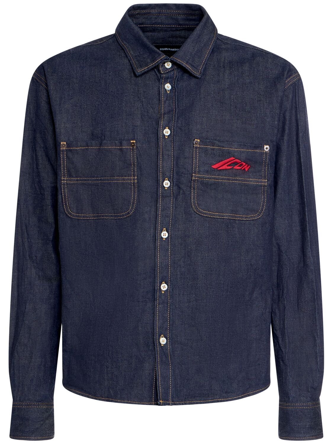 Chemise Icon Boxy En Denim - DSQUARED2 - Modalova