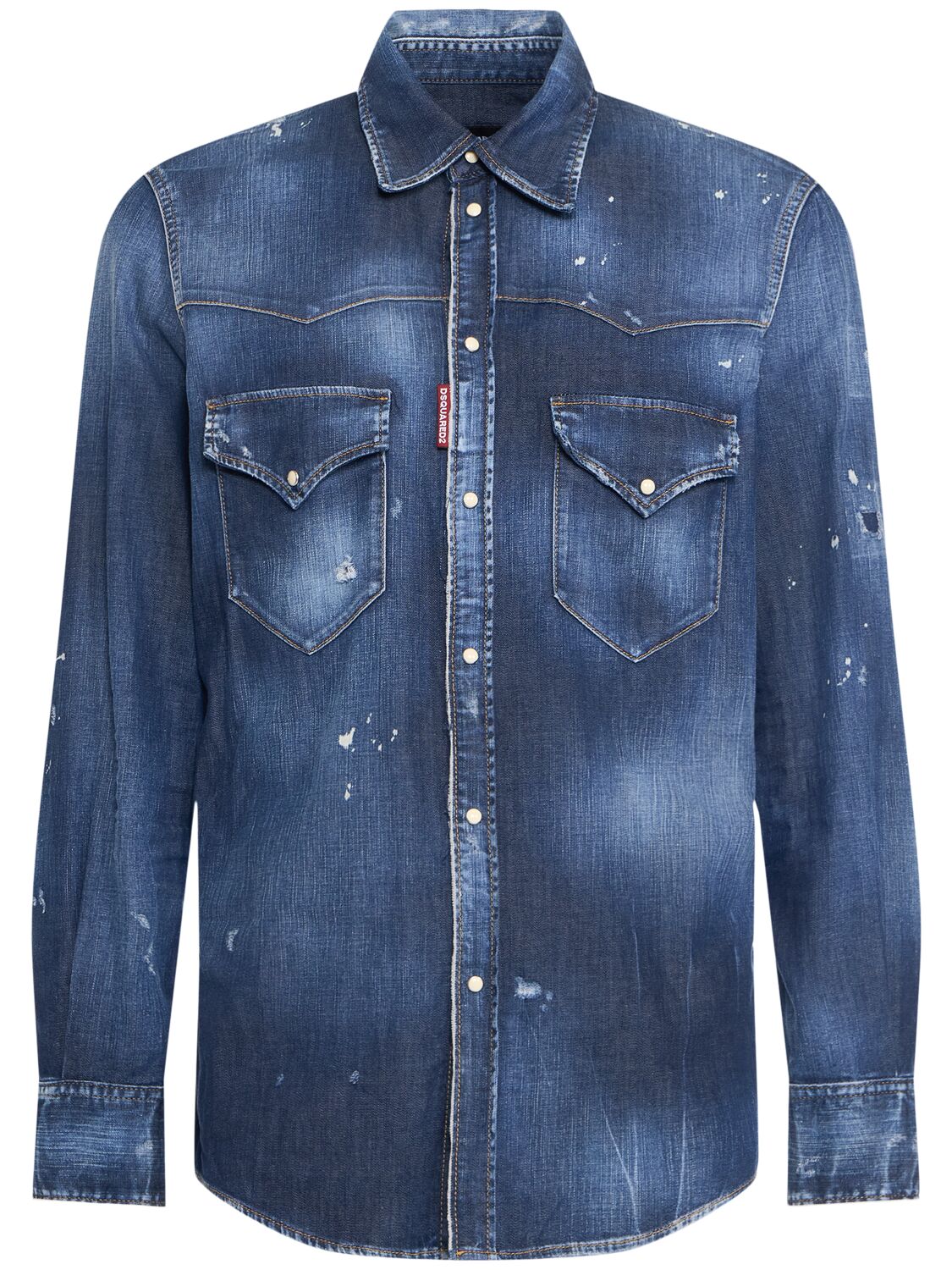 Chemise Western En Denim Fashion - DSQUARED2 - Modalova